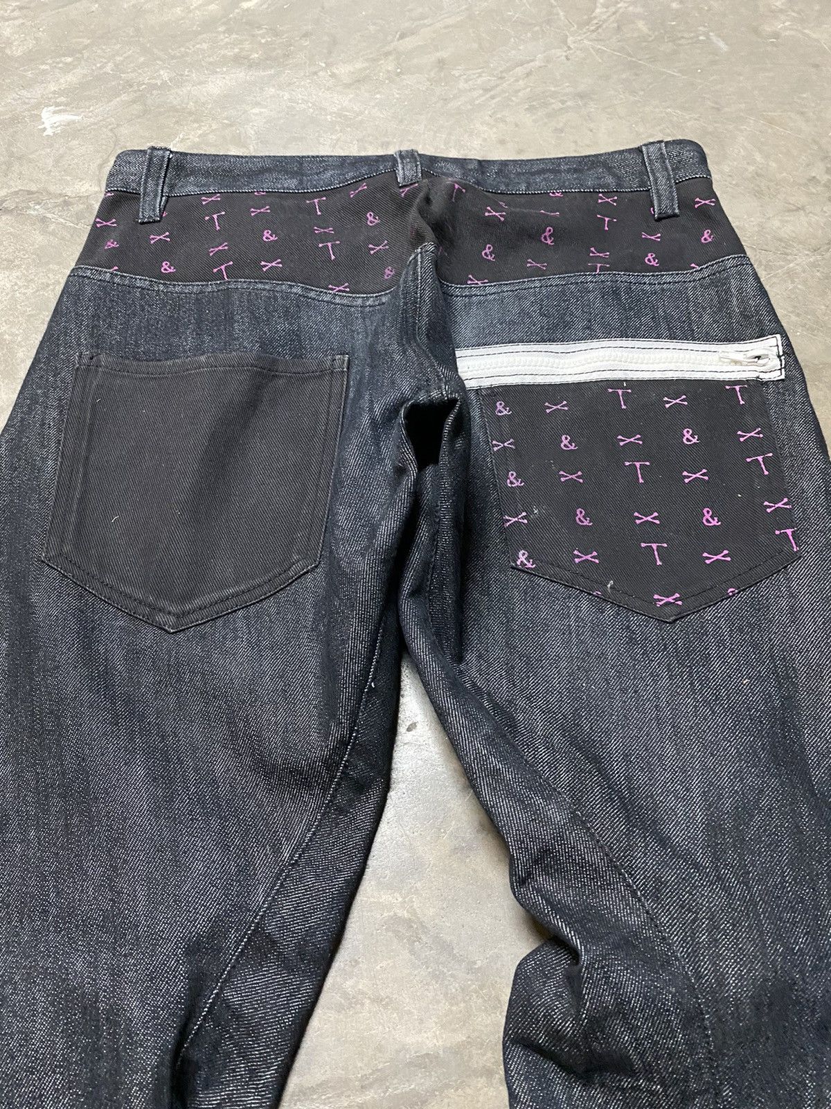 Japanese Brand Flare Jeans Japan Tarnish & Twist Baggy Loose Denim Size US 32 / EU 48 - 10 Thumbnail