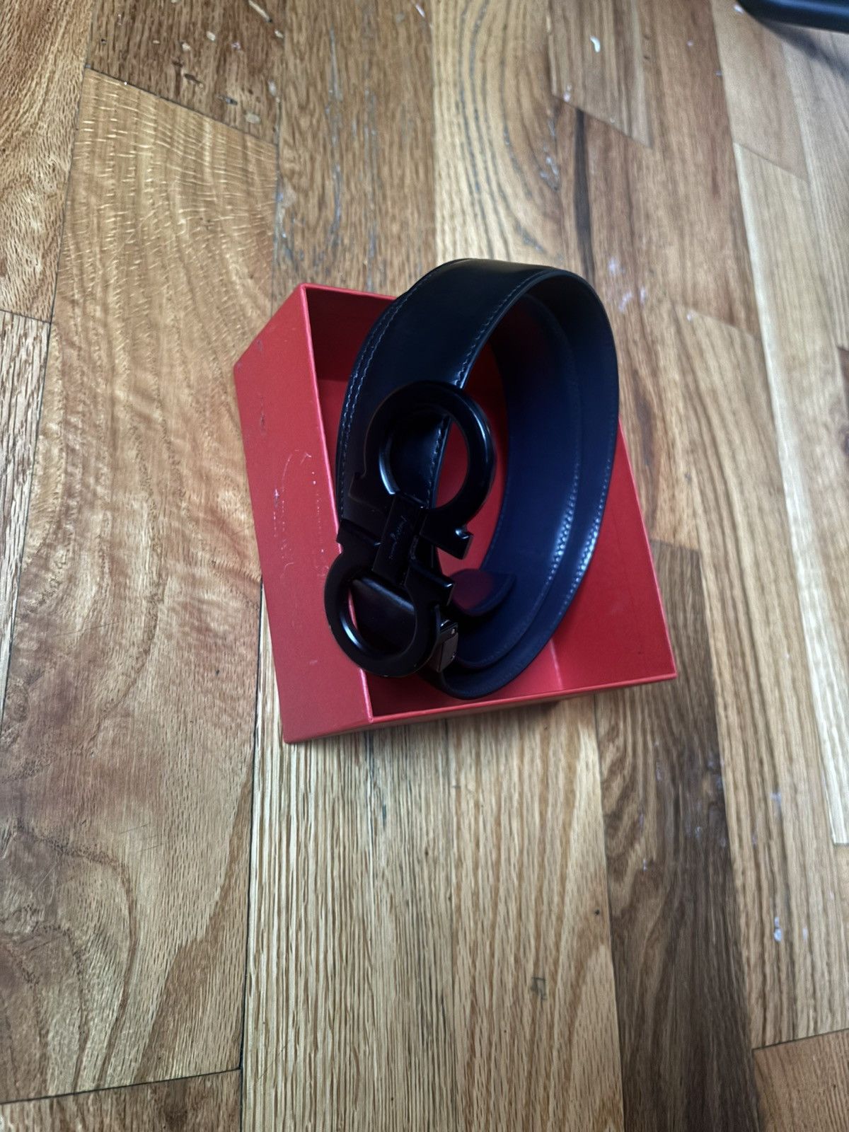 Salvatore Ferragamo FERRAGAMO Double Gancini Belt Size 30 - 1 Thumbnail