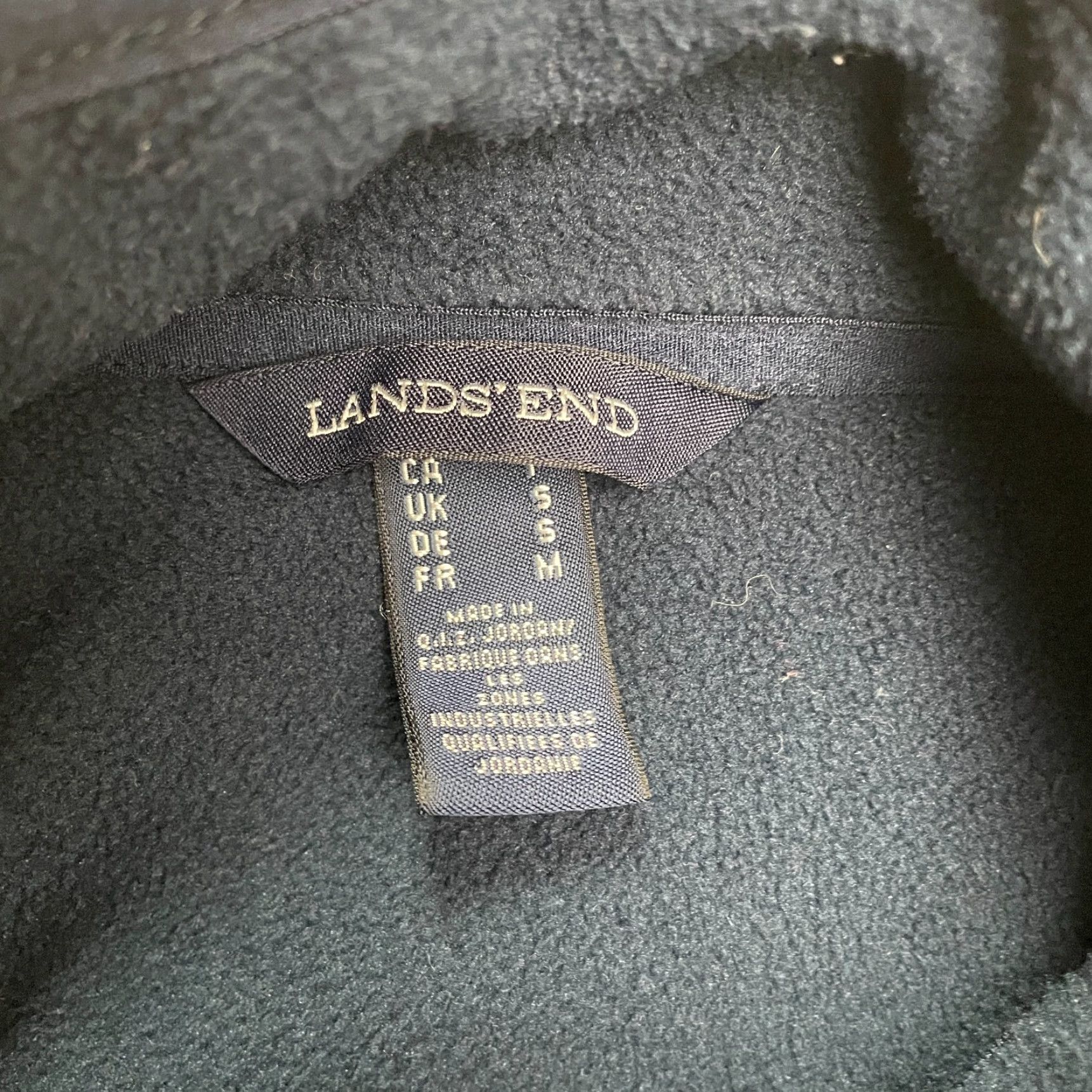 Lands' End Lands' End Fleece Jacket Mens Small Navy Blue Full Zip Pockets Outdoor Hiking Size US S / EU 44-46 / 1 - 6 Thumbnail