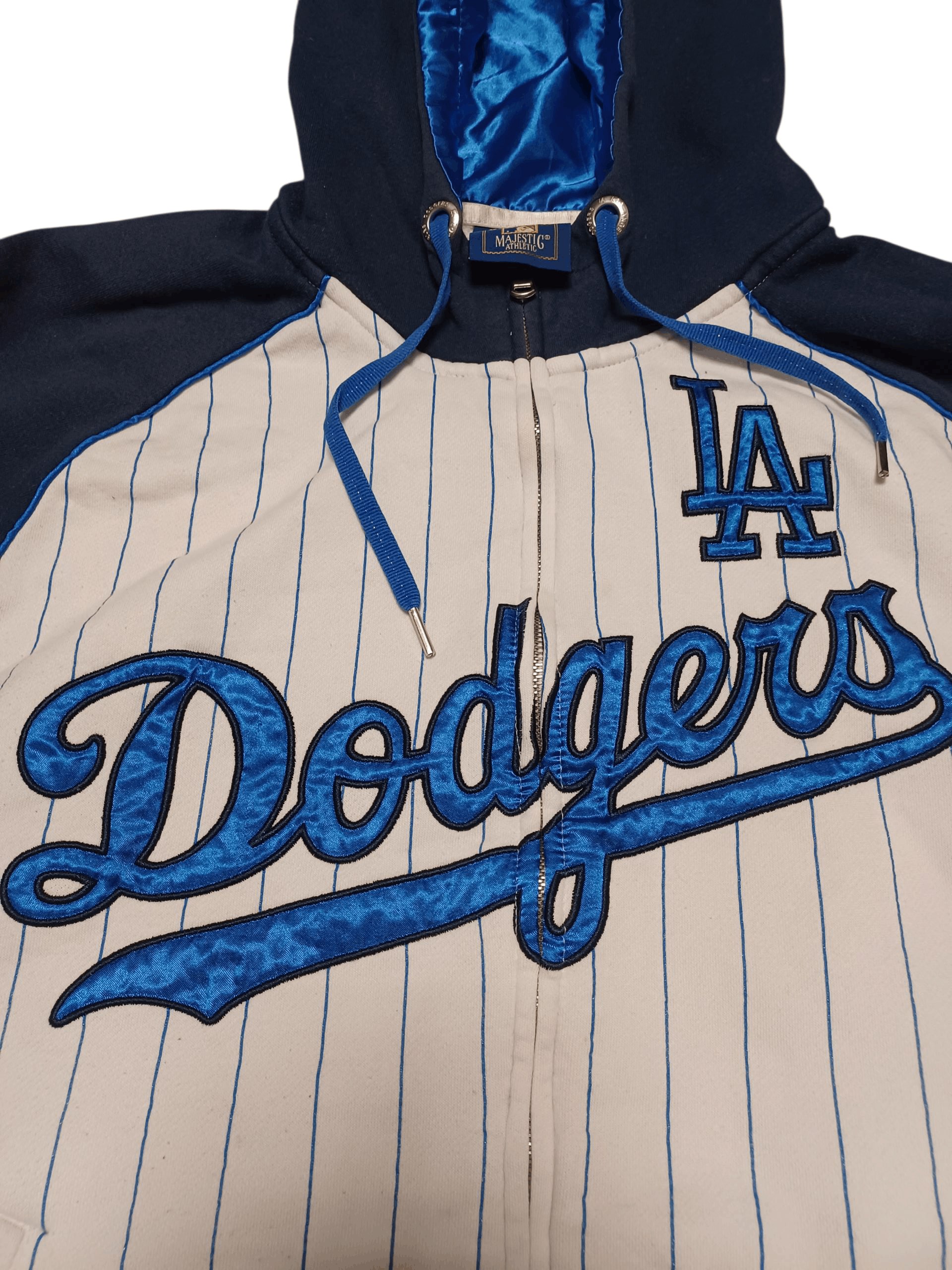 Majestic LA DODGERS MAJESTIC VINTAGE BIGLOGO EMBROIDERED ZIP HOODIE Size US L / EU 52-54 / 3 - 2 Thumbnail