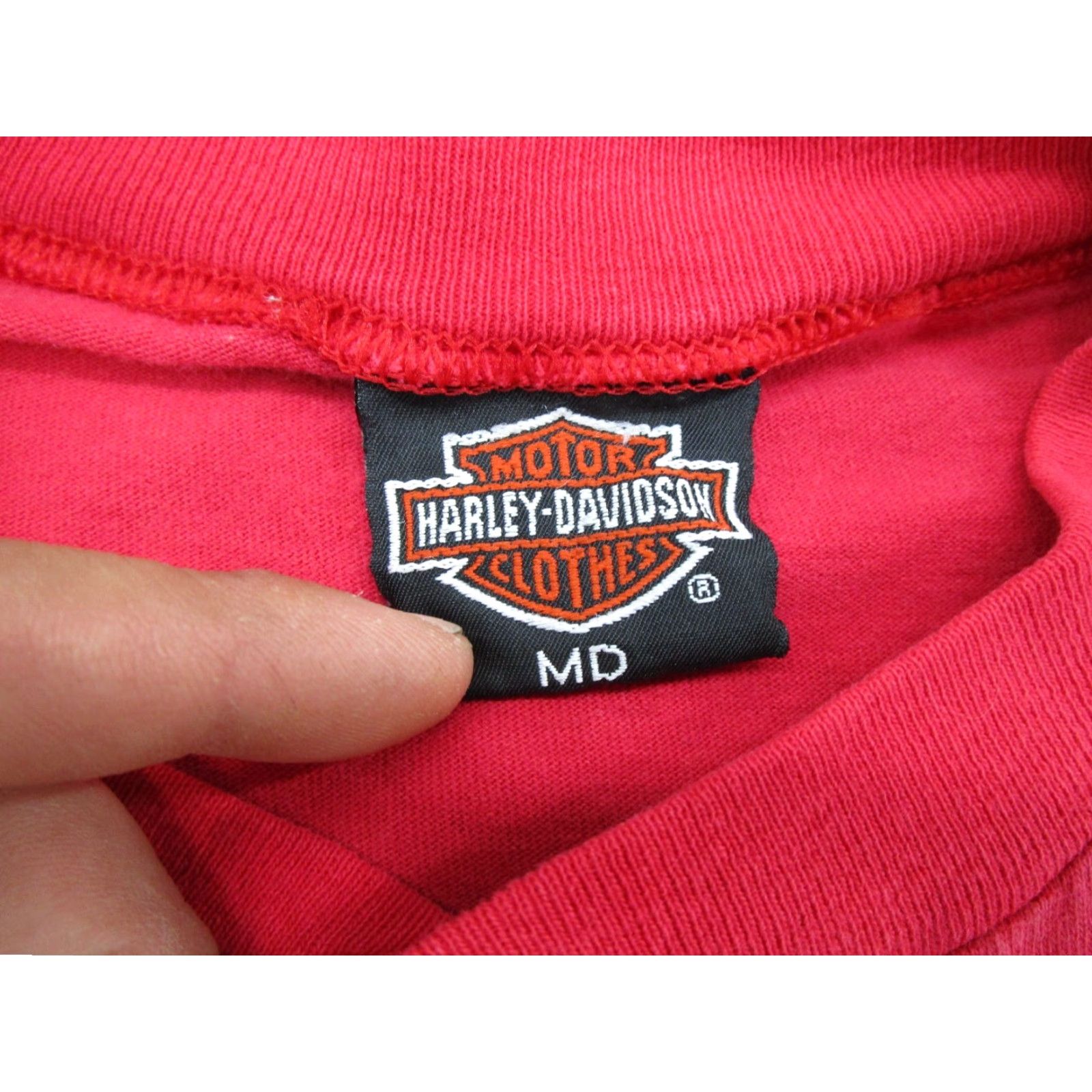 Harley Davidson Vintage Harley-Davidson 90th Anniversary Pocket Henley Shirt M Red Mens T-Shirt Short Sleeve Size M Home Size US M / EU 48-50 / 2 - 3 Thumbnail