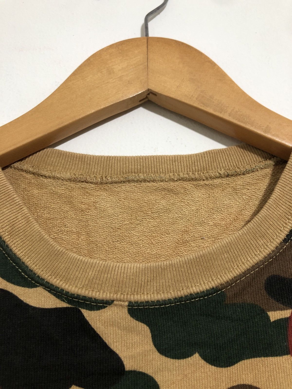 Bape Bape A Bathing Ape Camo Short Sleeve Sweatshirt Size US S / EU 44-46 / 1 - 3 Thumbnail