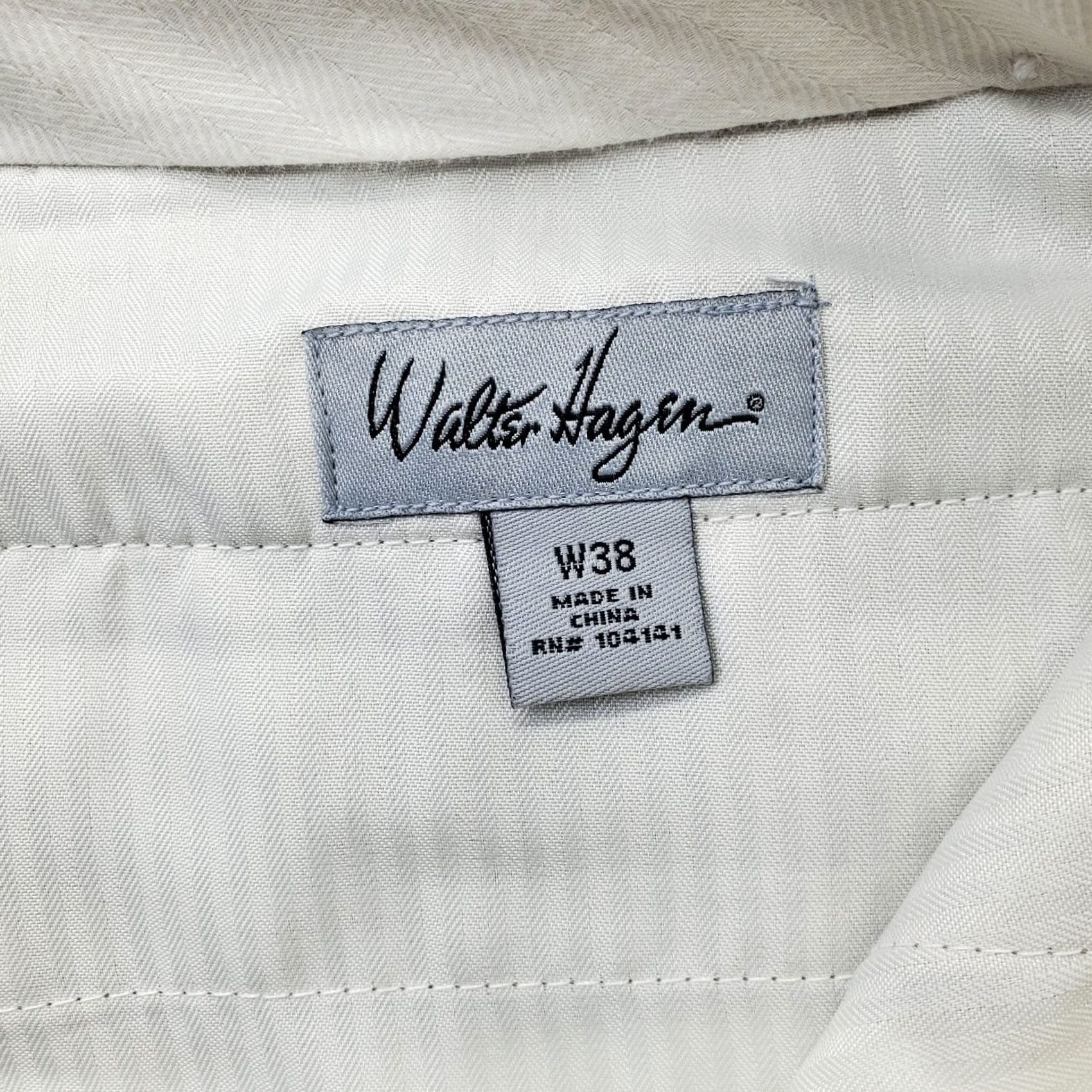 Vintage Walter Hagen Mens Chino Shorts 38 Multi Plaid Flat Front Slash Pocket Casual Summer Size US 38 / EU 54 - 6 Thumbnail