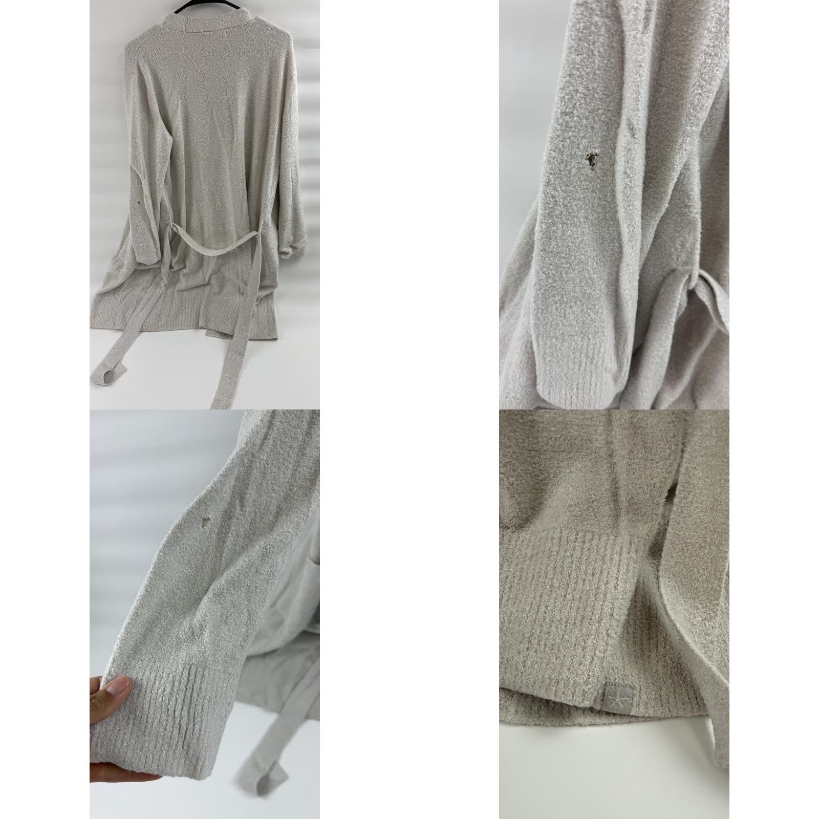Vintage Barefoot Dreams CozyChic Lite Cardigan Womens L/XL Beige Knit Sweater BDWCL23043 Size L / US 10 / IT 46 - 8 Thumbnail