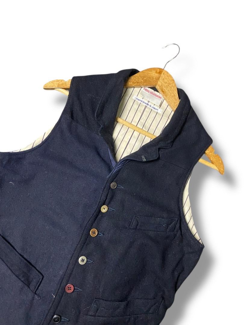 Japanese Brand AREICARNATION Japanese Brand Wool Outerwear Vest (137) Size US M / EU 48-50 / 2 - 5 Thumbnail