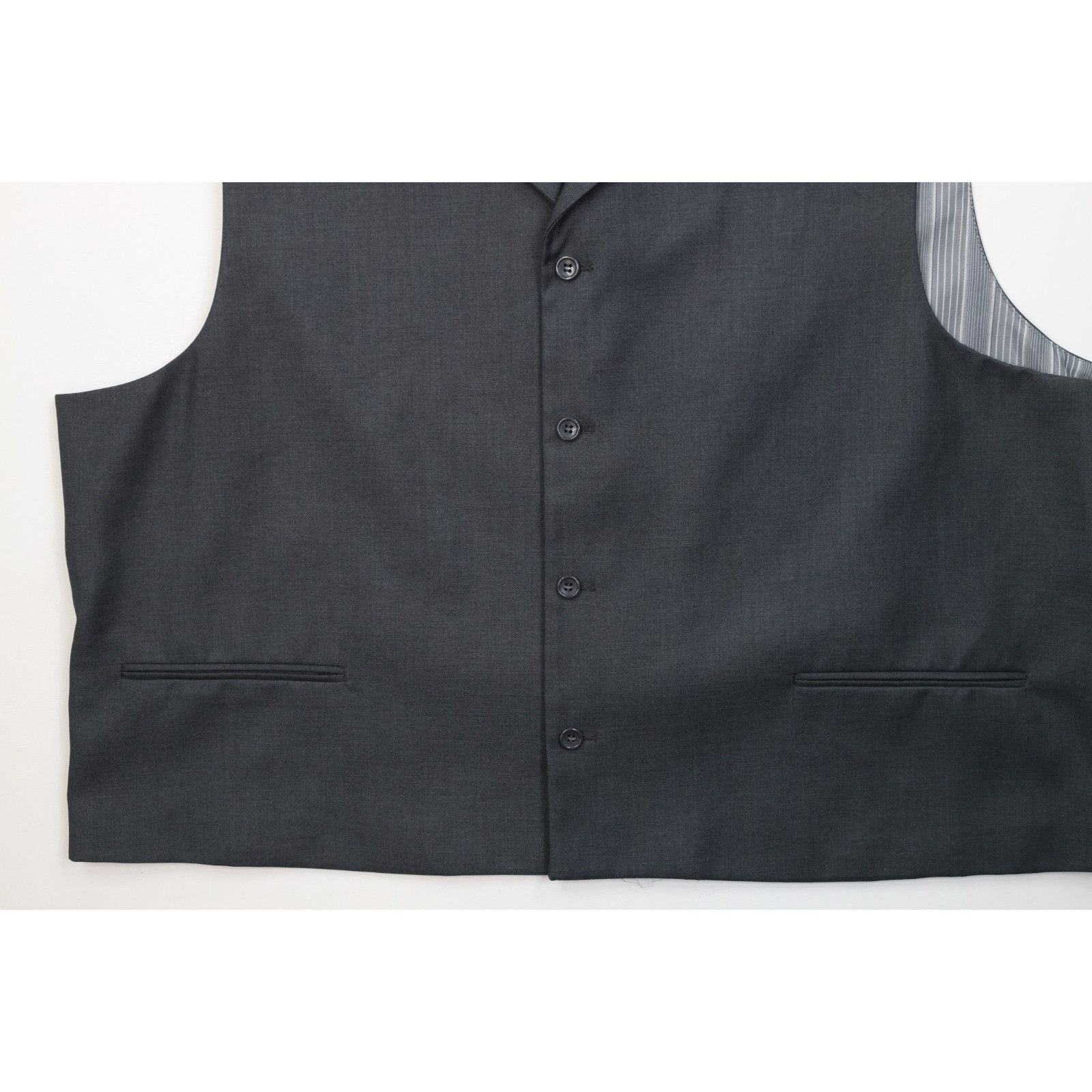Caravelli Caravelli Super 150s 3 Piece Suit Wedding Gray Size 54R - 9 Thumbnail