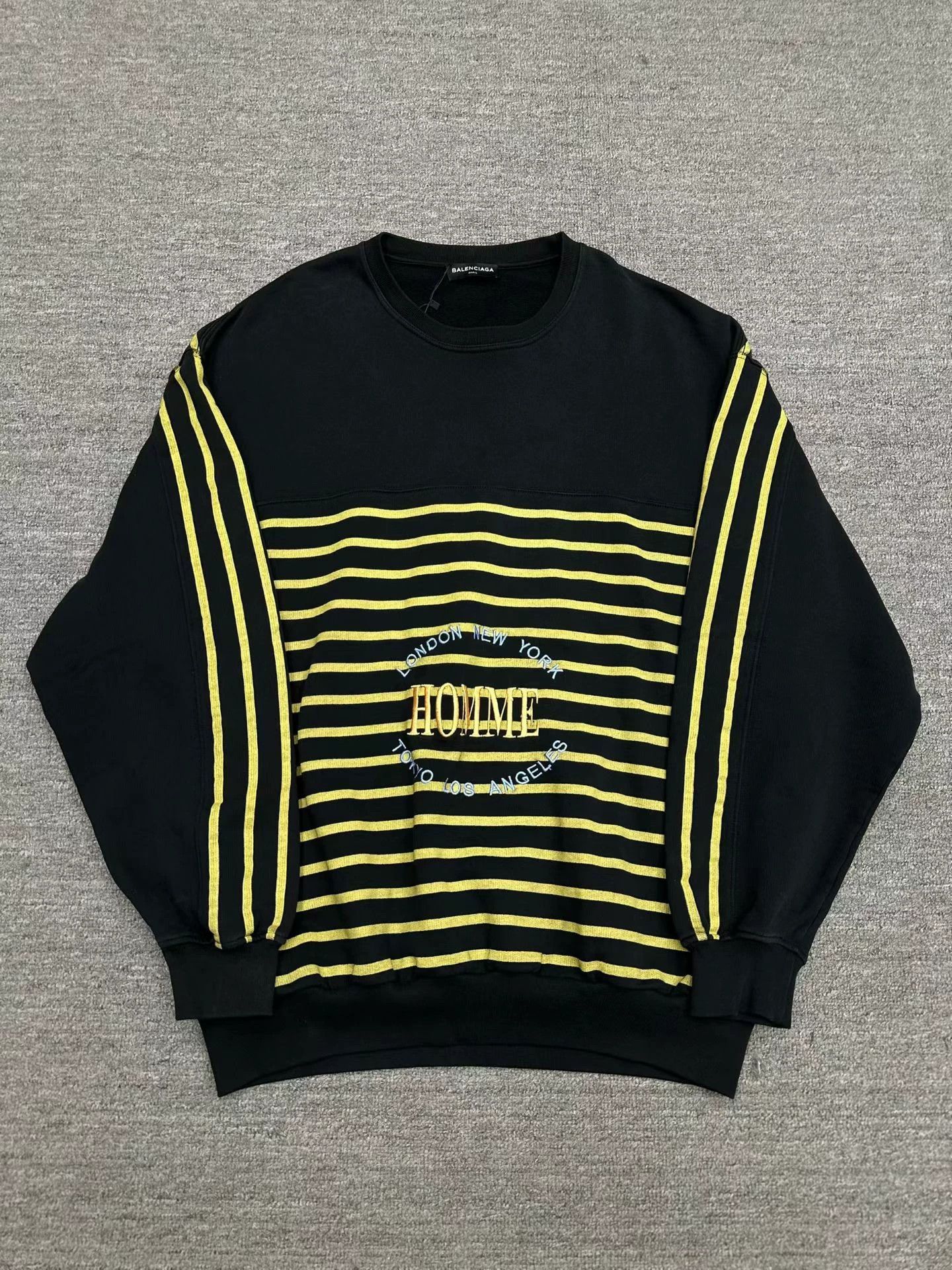 Balenciaga Balenciaga striped letter sweatshirt, size M, Size M / US 6-8 / IT 42-44 - 1 Thumbnail