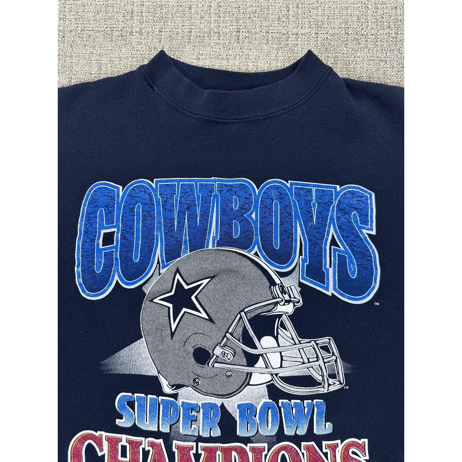 Tultex Dallas Cowboys Sweatshirt Sz L Super Bowl XXX Tultex Helmet Size US L / EU 52-54 / 3 - 8 Thumbnail