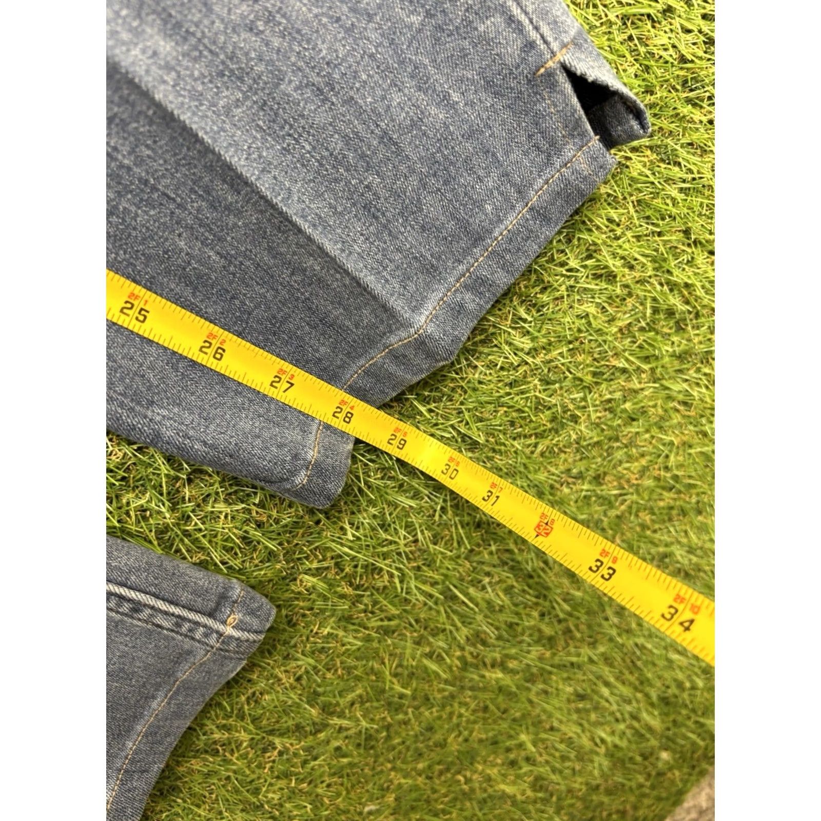 Paige Paige Federal Jeans Mens 35 Stretch Denim Dark Wash Straight Leg Mid Rise City Modern 5-Pocket Mens Jeans Blue Slim Model Paige Federal Size US 35 - 7 Thumbnail