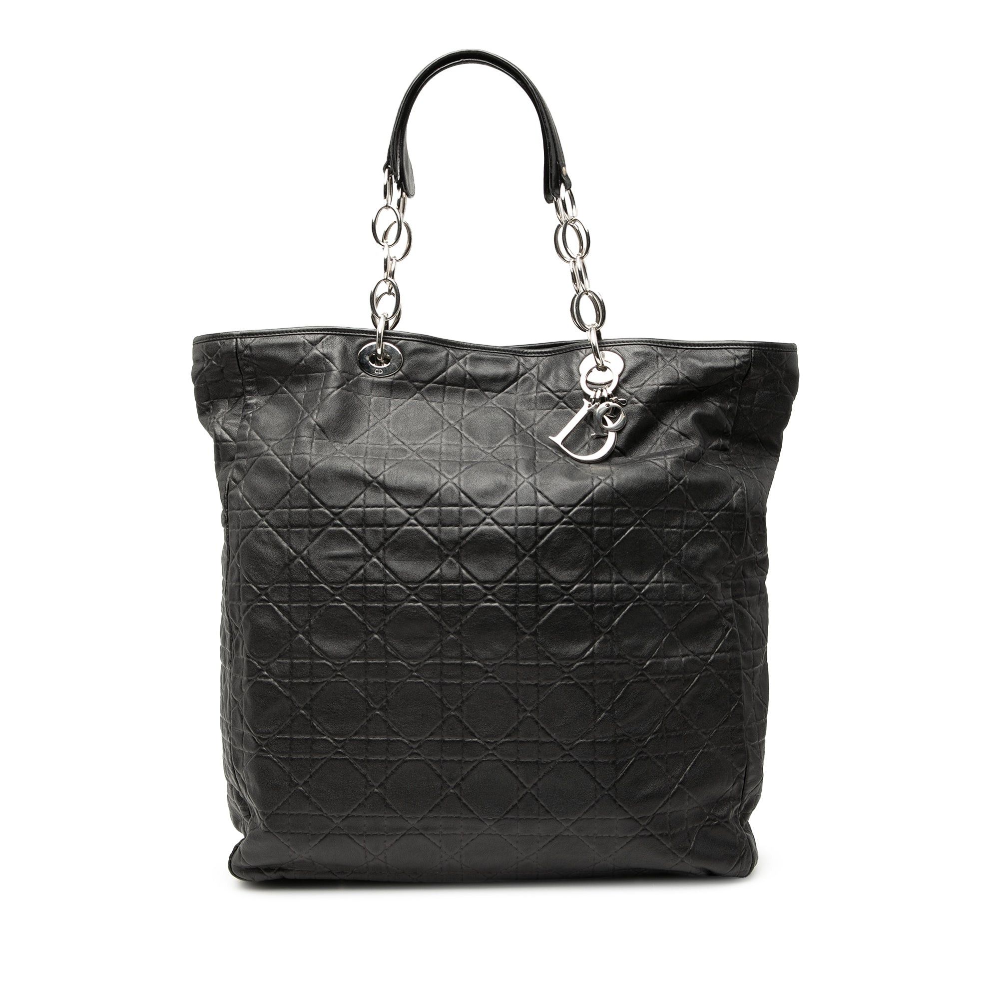 Dior Large Lambskin Cannage Lady Dior Soft Shopping Tote Size ONE SIZE - 1 Thumbnail