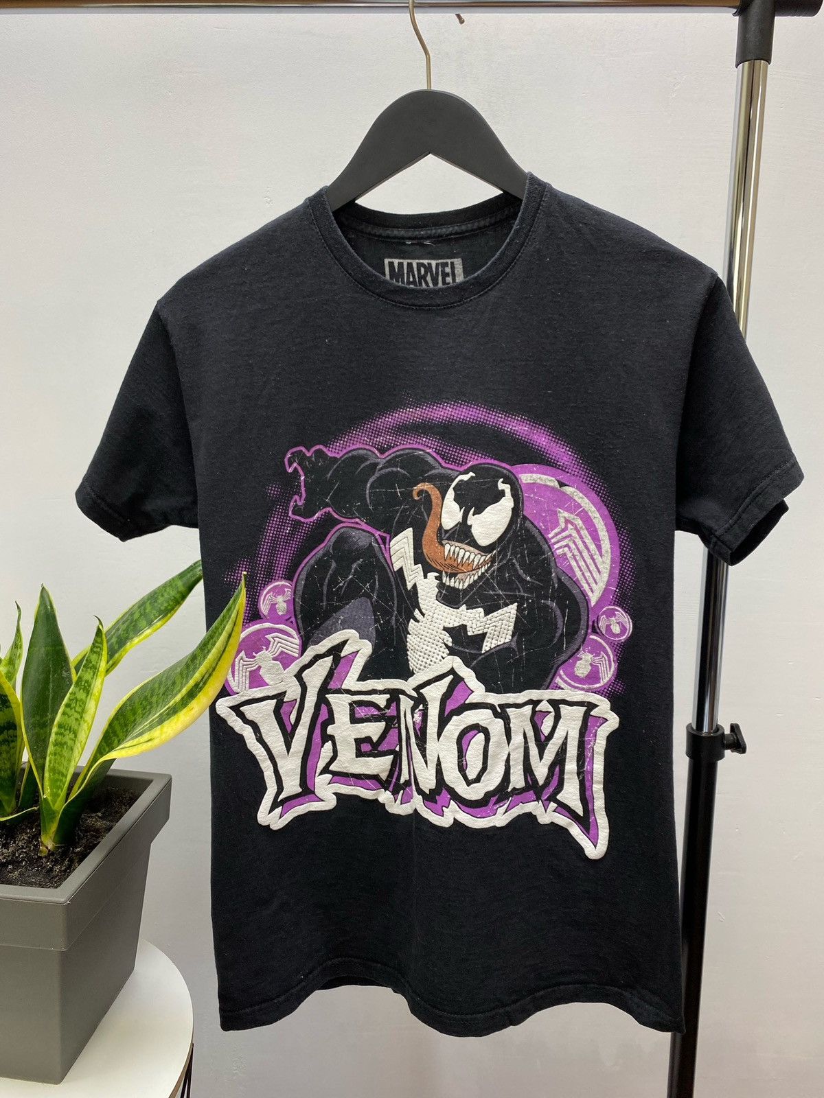 DC Comics × Marvel Comics Marvel Venom Graphic Big Logo T Shirt Size US L / EU 52-54 / 3 - 6 Thumbnail