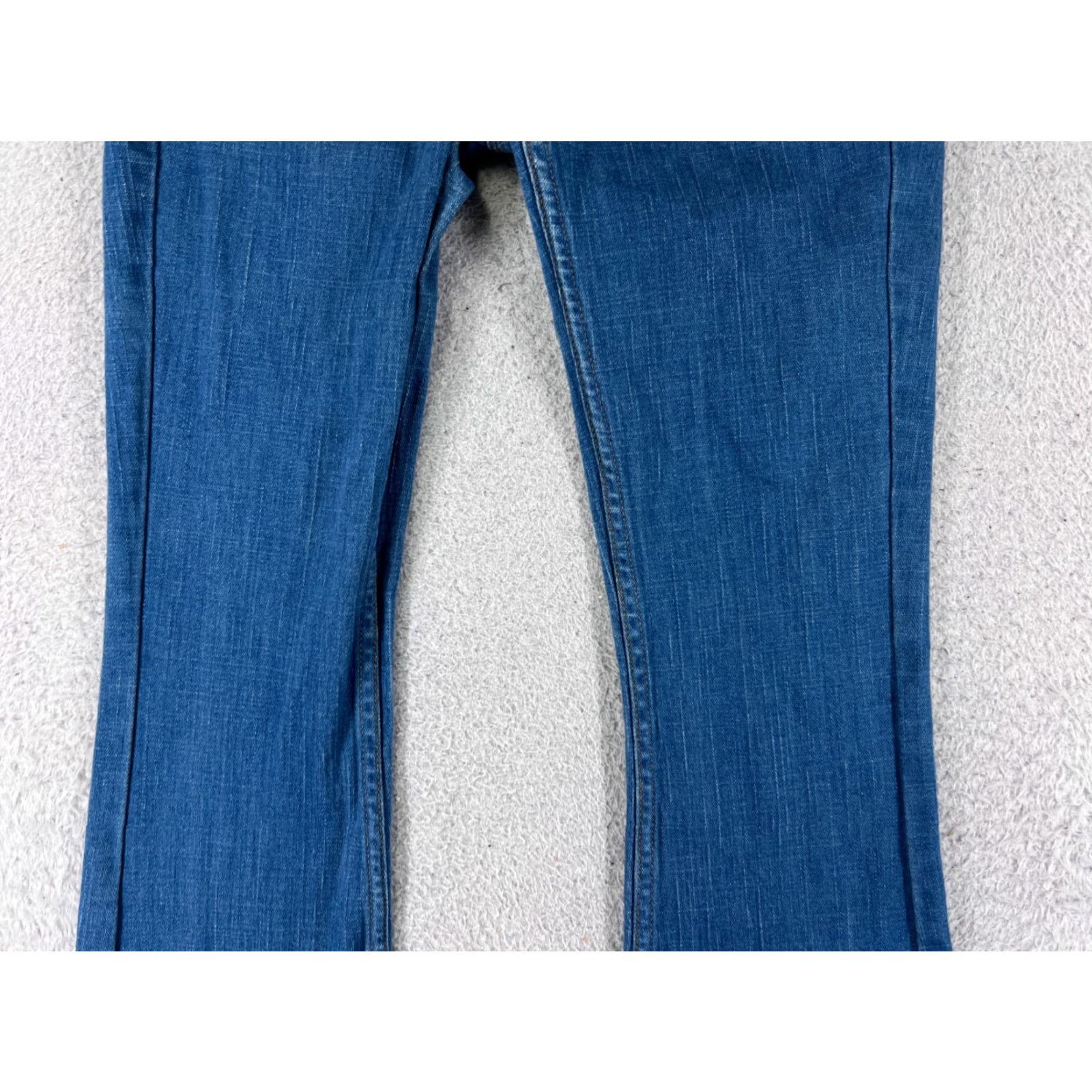 Vintage Vintage Tyler Skye Women’s Flared Denim Jeans 28 Blue Cotton Blend Slimming Stretch 30-inch Inseam Size 28" / US 6 / IT 42 - 3 Thumbnail