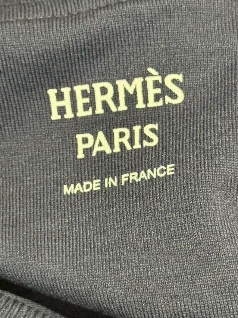 Hermes Hermes Knit Dress, Navy Blue Size XS / US 0-2 / IT 36-38 - 3 Thumbnail