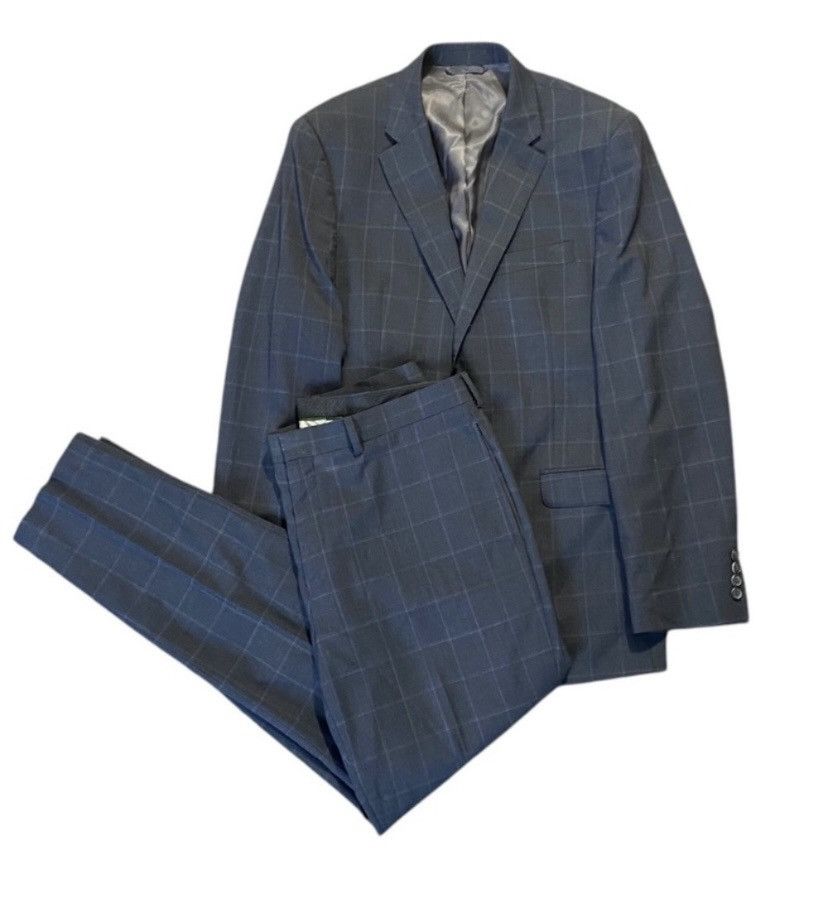 Ralph Lauren Black Label Ralph Lauren Black Label Windowpane Blue Blazer 40R 34x31 Size 40R - 1 Thumbnail