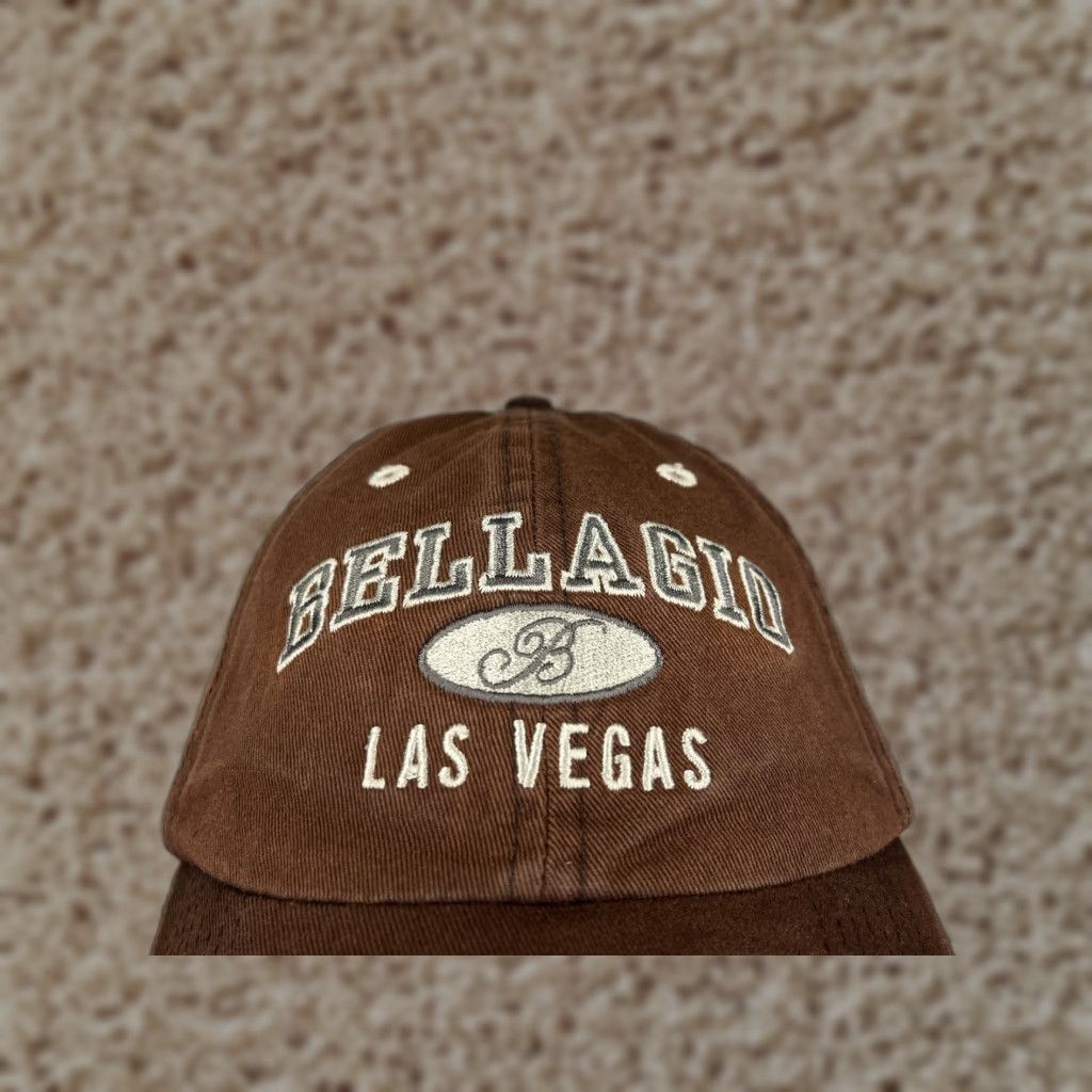 Vintage Bellagio Hat Cap Baseball Cap Adjustable One Size Adult Brown 100% Cotton Twill Men Mens Cap Hat Brown Bellagio Cap Size ONE SIZE - 1 Thumbnail