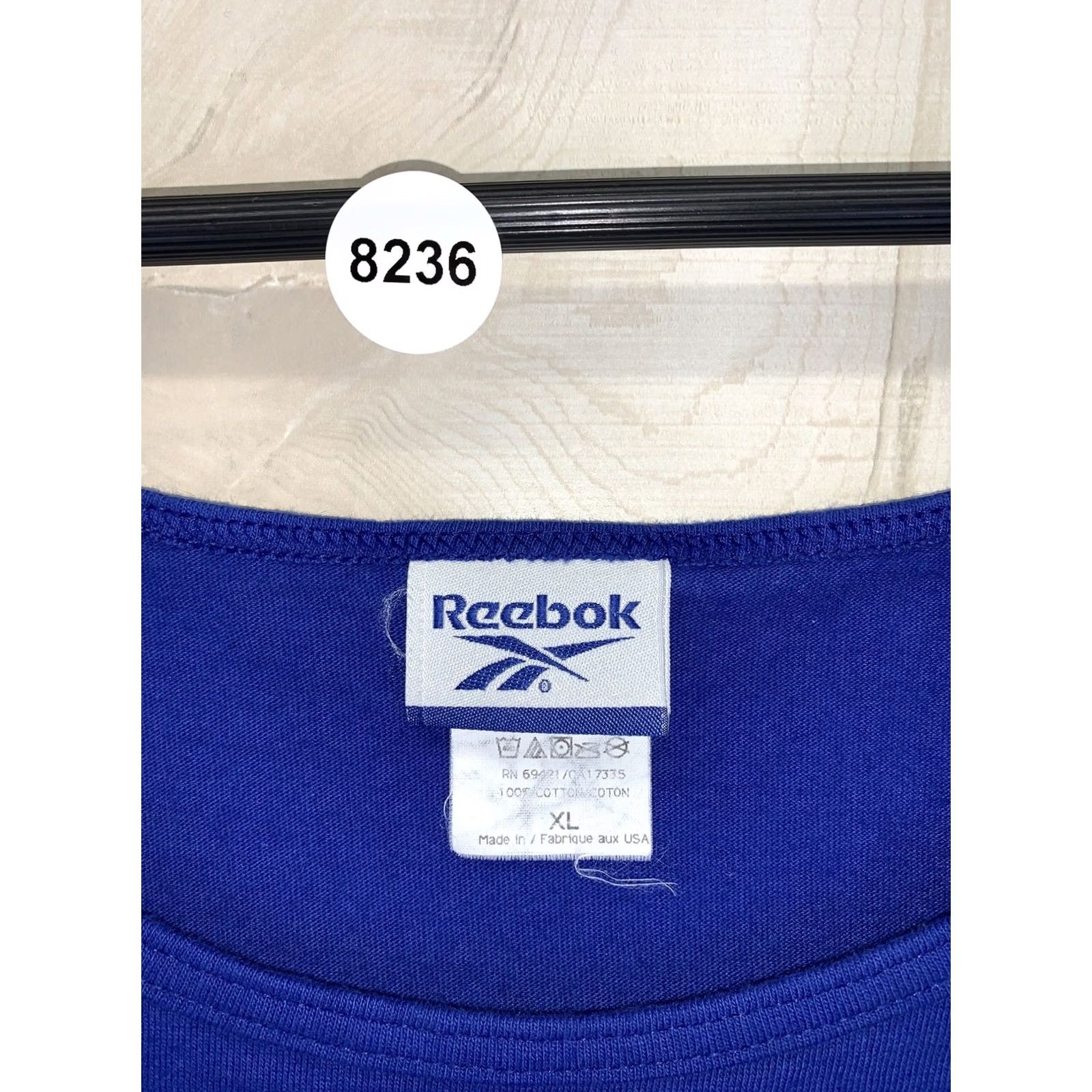Reebok VINTAGE Reebok Tank Top Mens Blue Cotton XL 80s 90s Made-8236 USA Size US XL / EU 56 / 4 - 3 Thumbnail