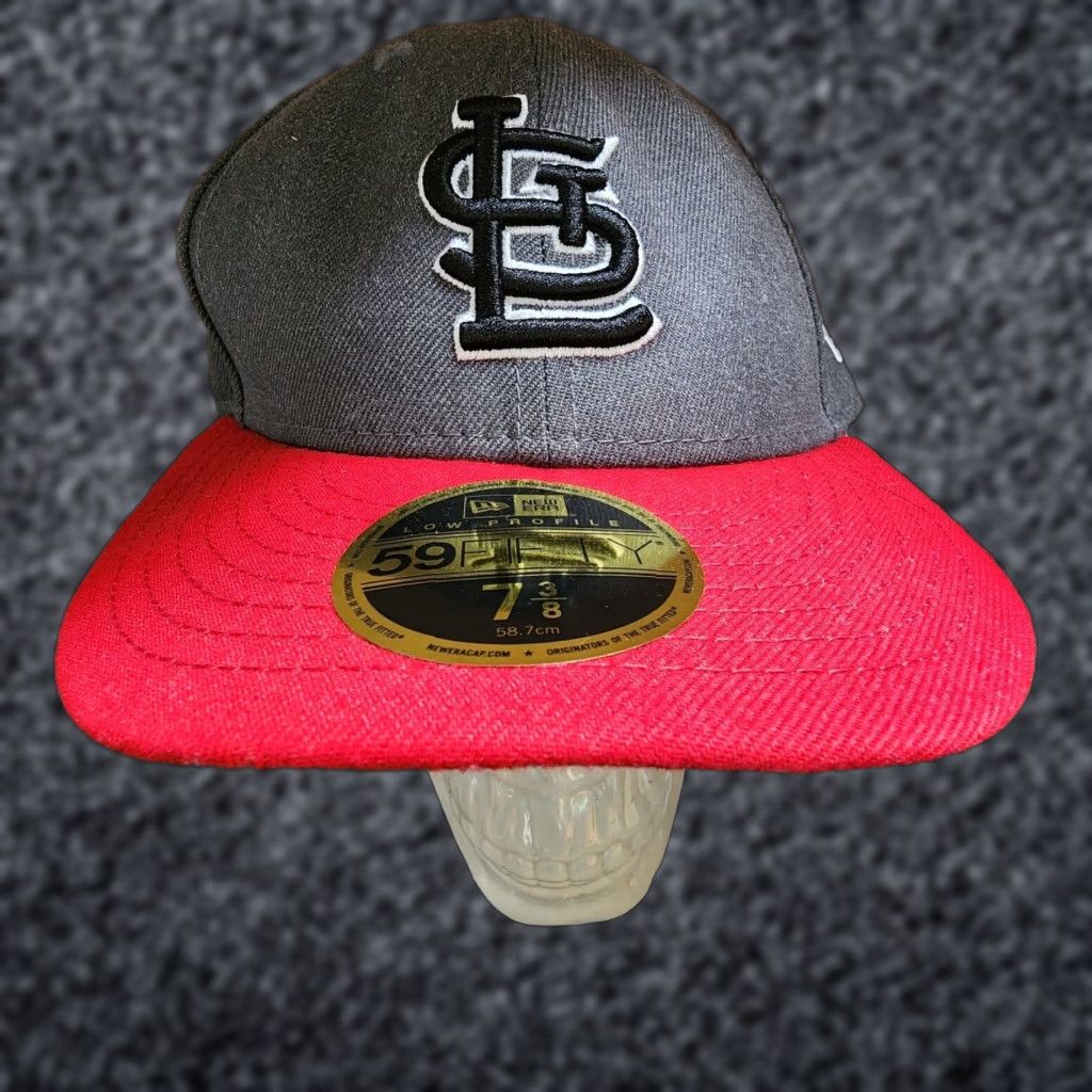 New Era New Era St Louis Cardinals MLB 2 Tone Fitted Hat 7 3/8 Gray Baseball Cap Mens Size ONE SIZE - 1 Thumbnail