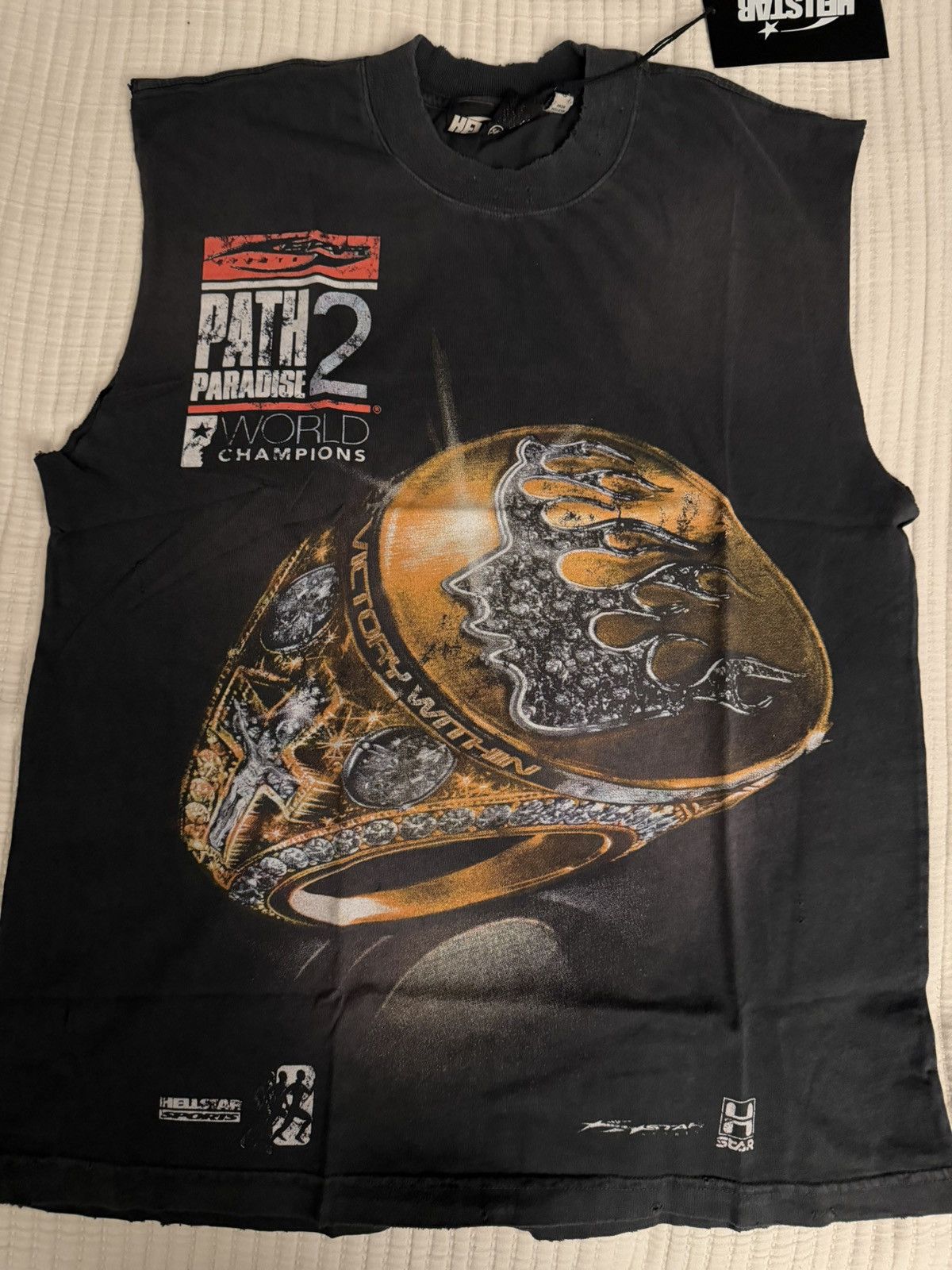 Hellstar P2P championship ring t shirt (cutoff)