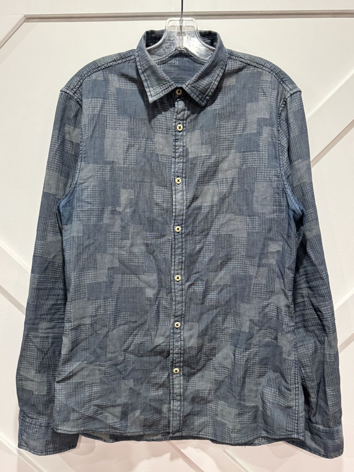 DENHAM DENHAM denim patchwork shirt Size US L / EU 52-54 / 3 - 4 Thumbnail