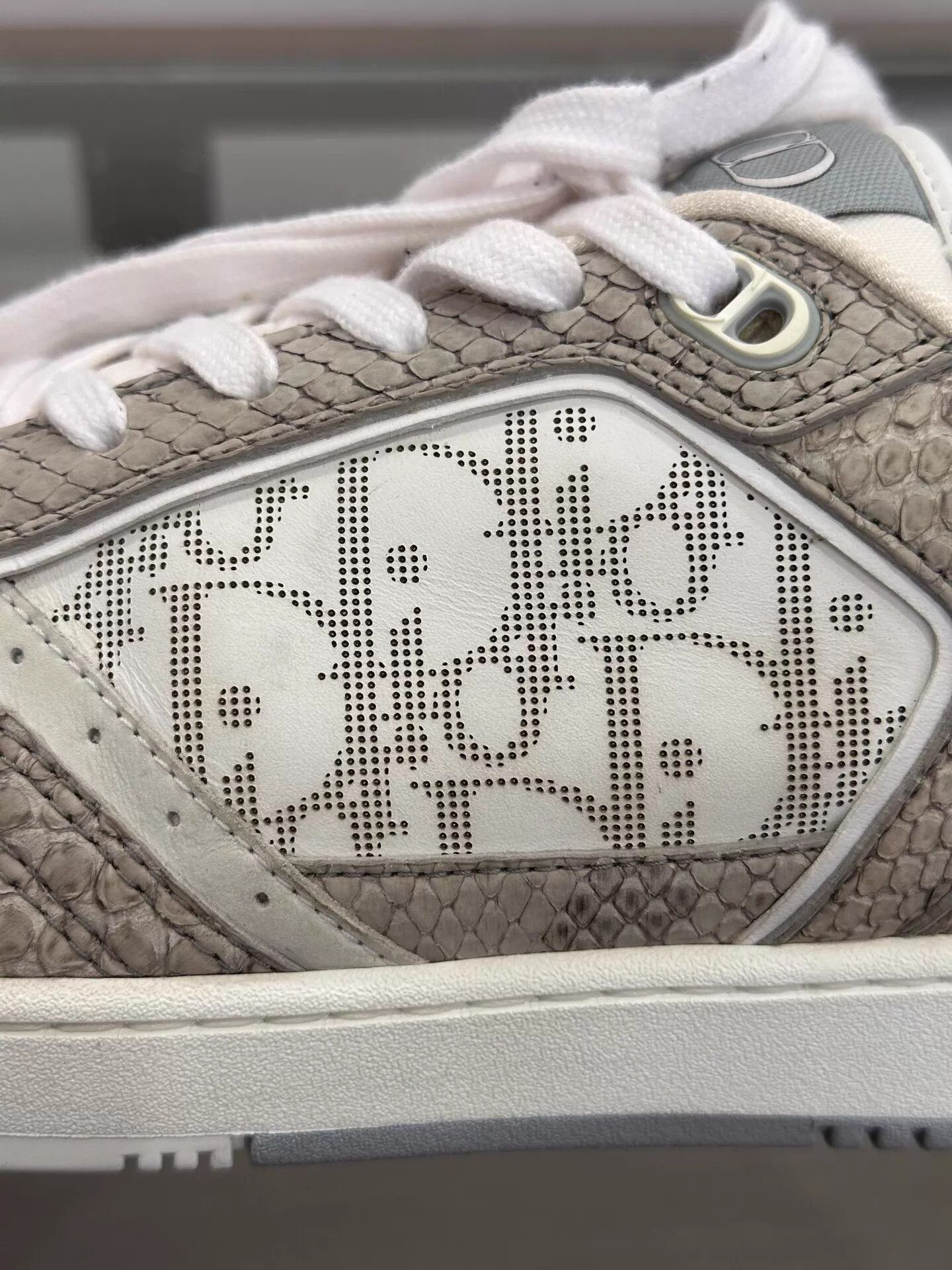 Dior Dior B23 Oblique snakeskin sneakers men's brown size 42 Size US 9 / EU 42 - 7 Thumbnail