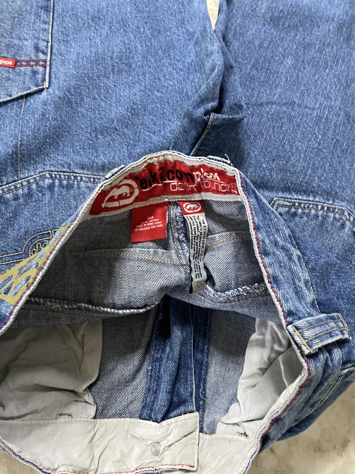 Ecko Unltd. Ecko Unltd Vintage Baggy Shorts Y2K Japanese Rap Washed Y2K Size US 30 / EU 46 - 8 Thumbnail