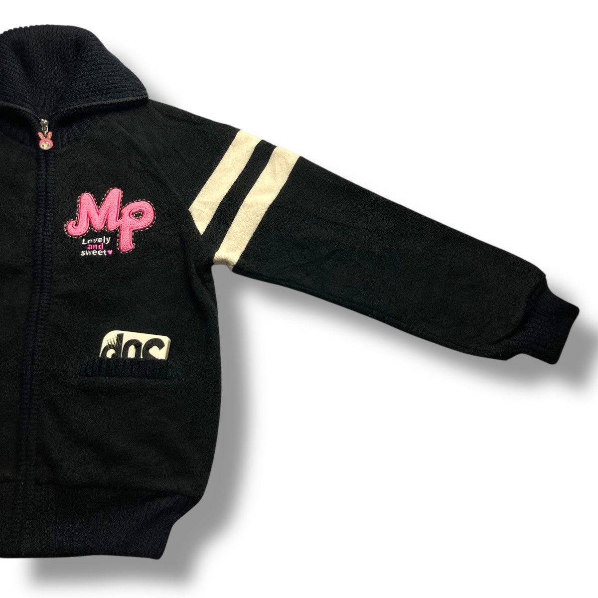 Hysteric Glamour 🇯🇵 🩷🖤 MEZZO PIANO EMBROIDERED LOGO FULL ZIP WOOL JACKET Size L / US 10 / IT 46 - 7 Thumbnail