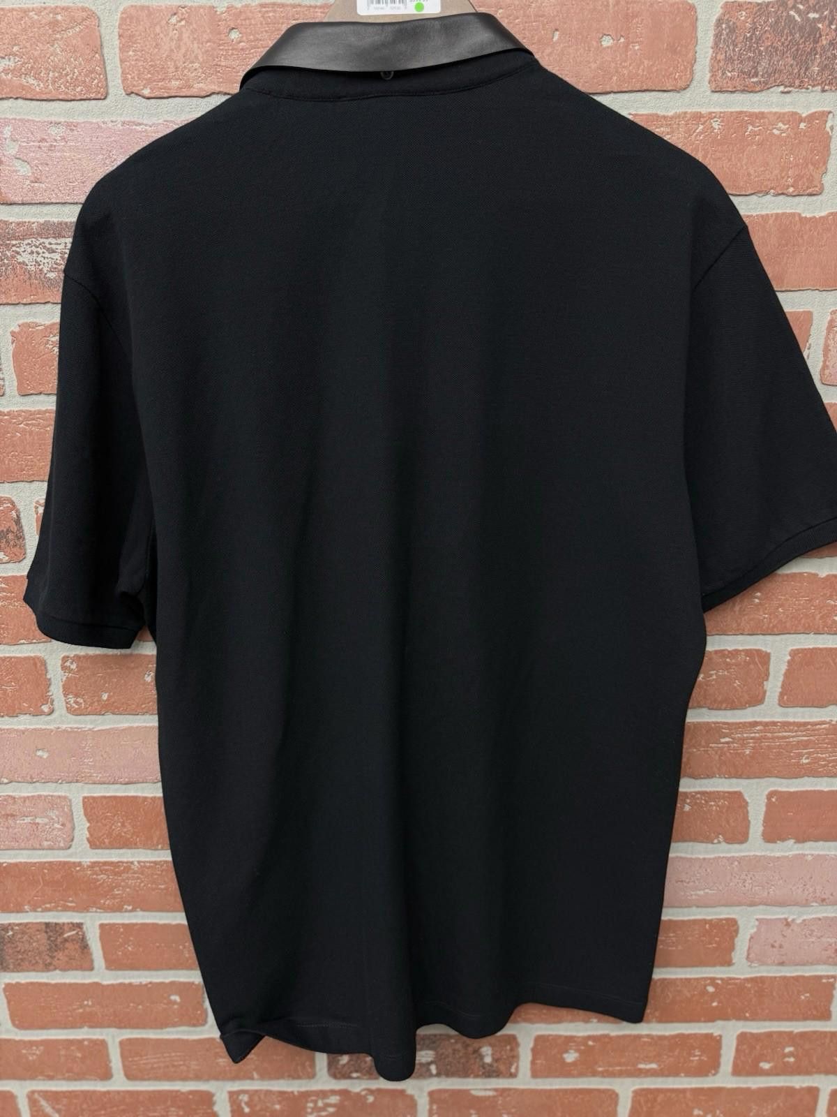 Gucci Gucci Polo T Shirt Black Leather Collar Size XL $850 Retail Size US XL / EU 56 / 4 - 10 Thumbnail