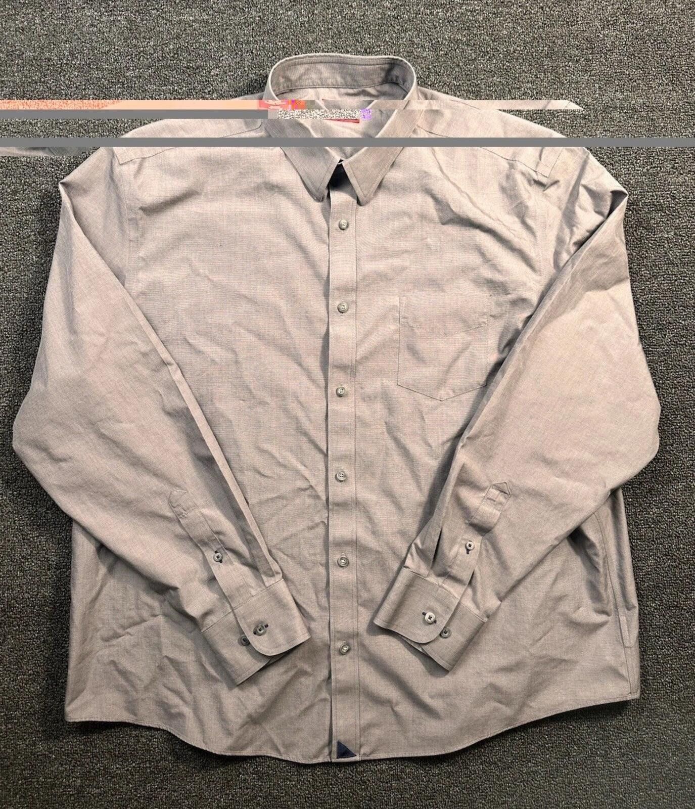 UNTUCKit UNTUCKit Men's XX-Large Gray Cotton Wrinkle Resistant Shirt Size US XXL / EU 58 / 5 - 1 Thumbnail