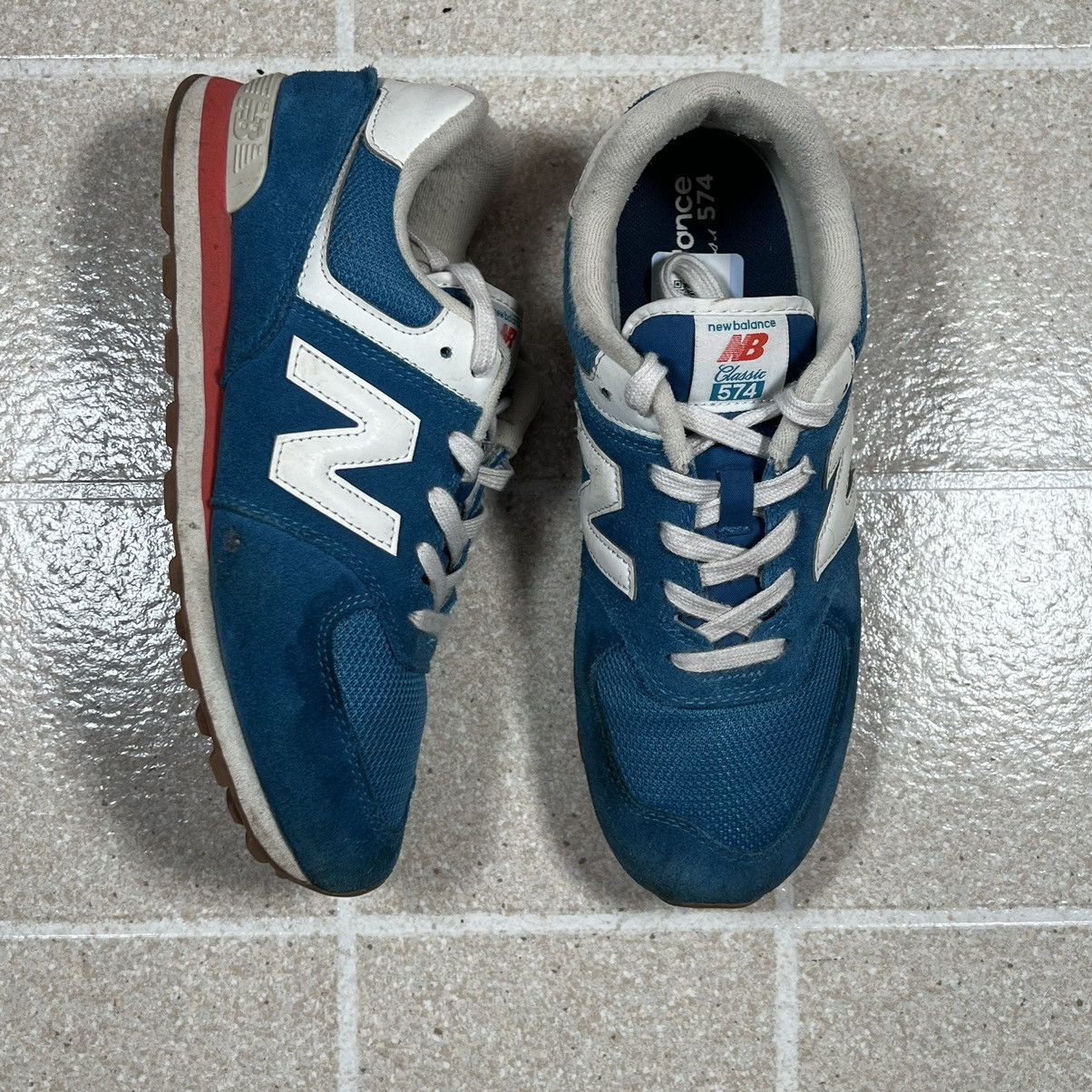 New Balance New Balance 574 Rainbow Pack Natural Indigo Sneakers Mens Size US 7 / EU 40 - 1 Thumbnail