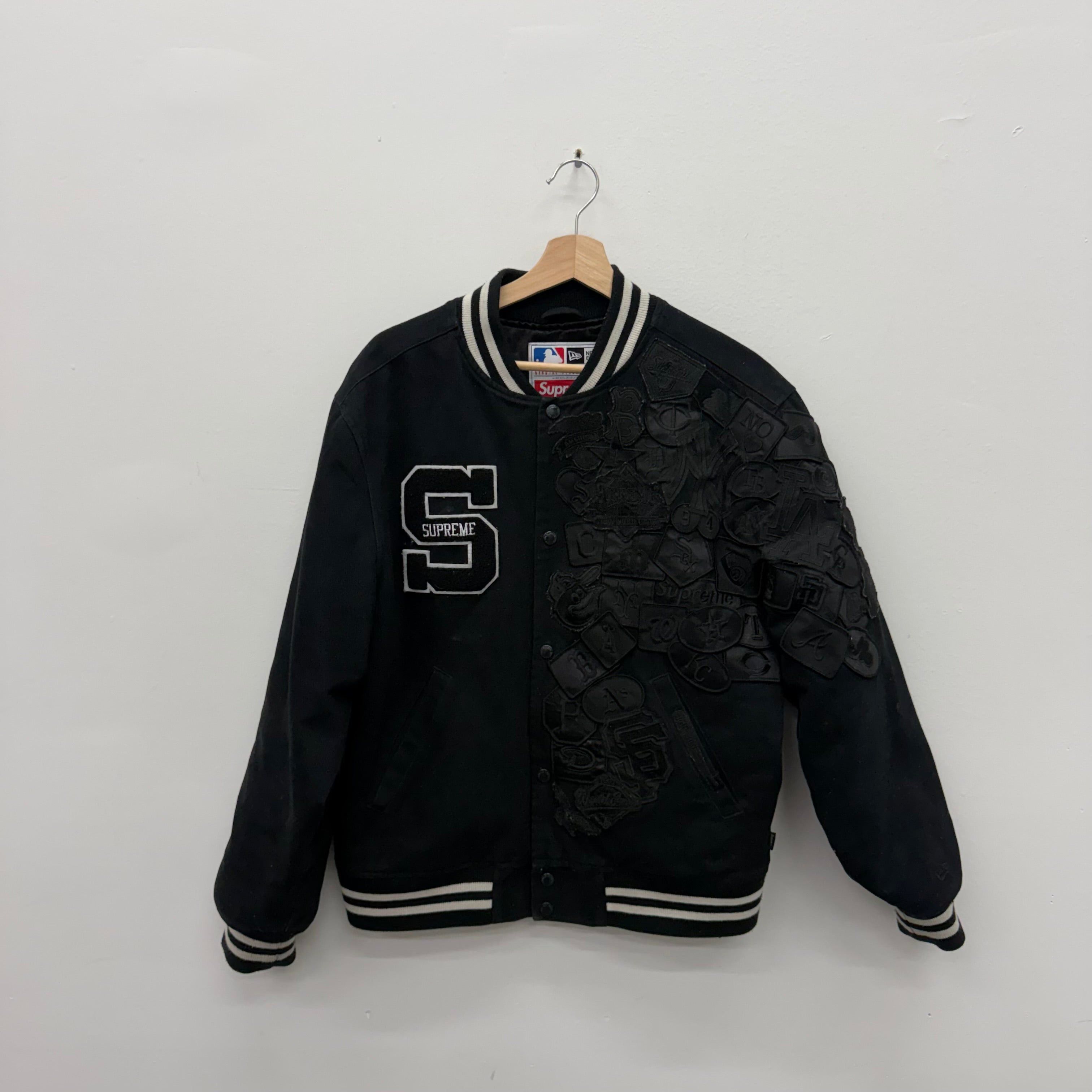Supreme Supreme x MLB Yankees Kanji Leather Jacket | Grailed