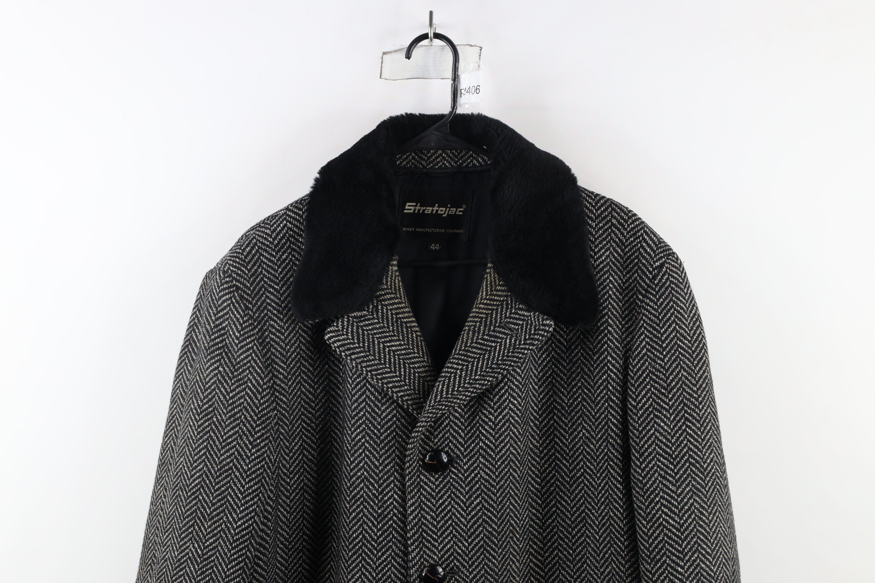 Vintage Vintage 60s 70s Streetwear Button Overcoat Jacket USA Size US XL / EU 56 / 4 - 2 Thumbnail