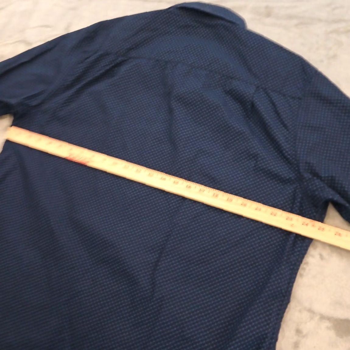 Haggar Haggar Shirt Button-Up Mens XL Blue Geometric Long Sleeve Cotton Size US XL / EU 56 / 4 - 7 Thumbnail