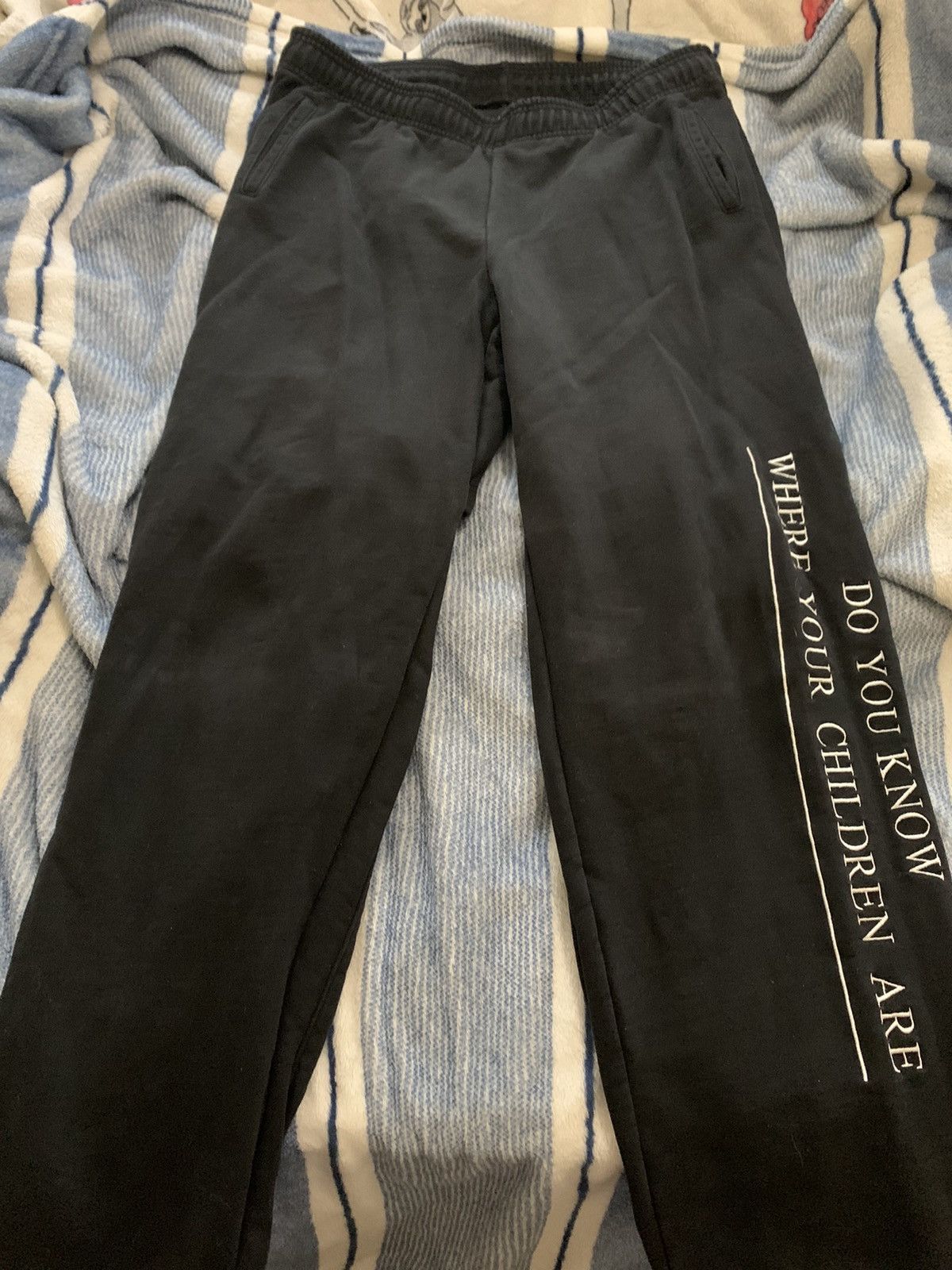 Hood By Air “Do You Know Where Your Children Are” sweatpants Size US 34 / EU 50 - 1 Thumbnail