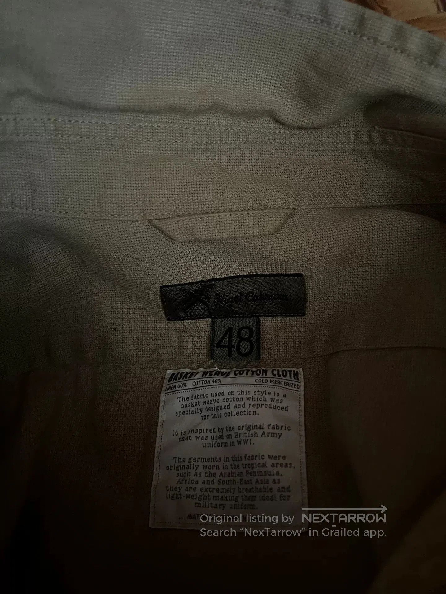 Nigel Cabourn Nigel Cabourn Jungle Short Sleeve Utility Shirt. Size US M / EU 48-50 / 2 - 8 Thumbnail