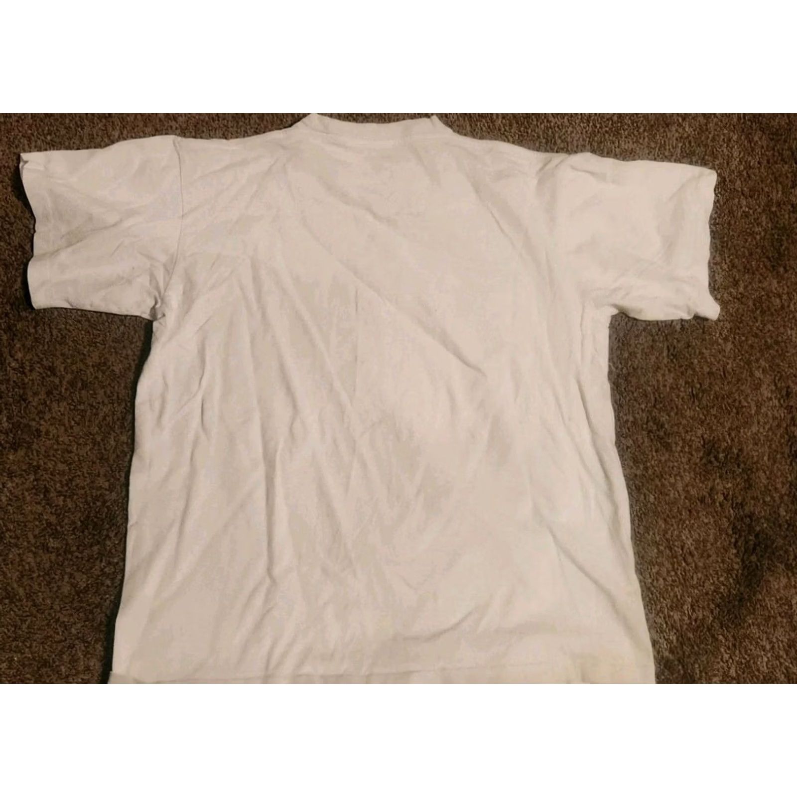 Changes VINTAGE Kermit the Frog Calvin Klein T-Shirt Sz L White 90s Mens Short Sleeve Knit Signature Kermit Clein 1990s T-Shirt Size US L / EU 52-54 / 3 - 3 Thumbnail