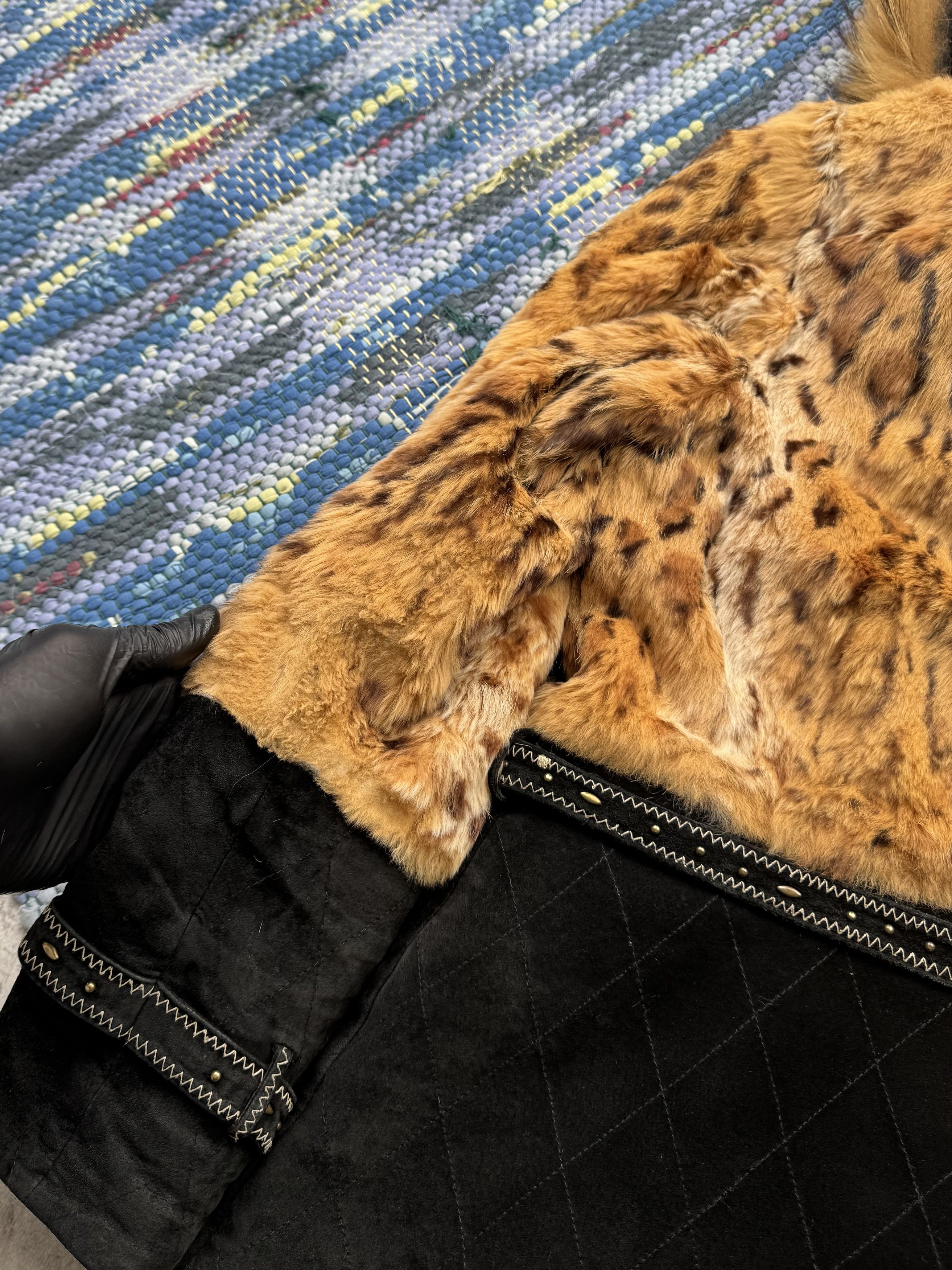 Vintage Vintage Real Fur/Suede Hooded Coat With Belted A238D15 Size M / US 6-8 / IT 42-44 - 12 Thumbnail