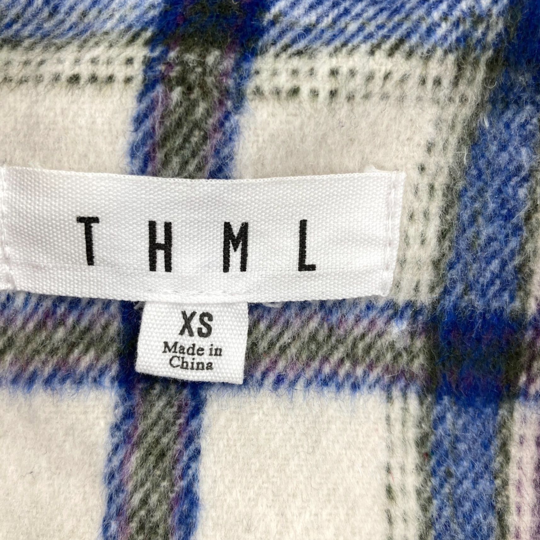 Anthropologie THML Cardigan Sweater Women's XS Blue Plaid Short Sleeve Cozy Soft - Anthropologie THML Cardigan Sweater Women's XS Blue Plaid Short Sleeve Cozy Soft Size XS / US 0-2 / IT 36-38 - 4 Thumbnail