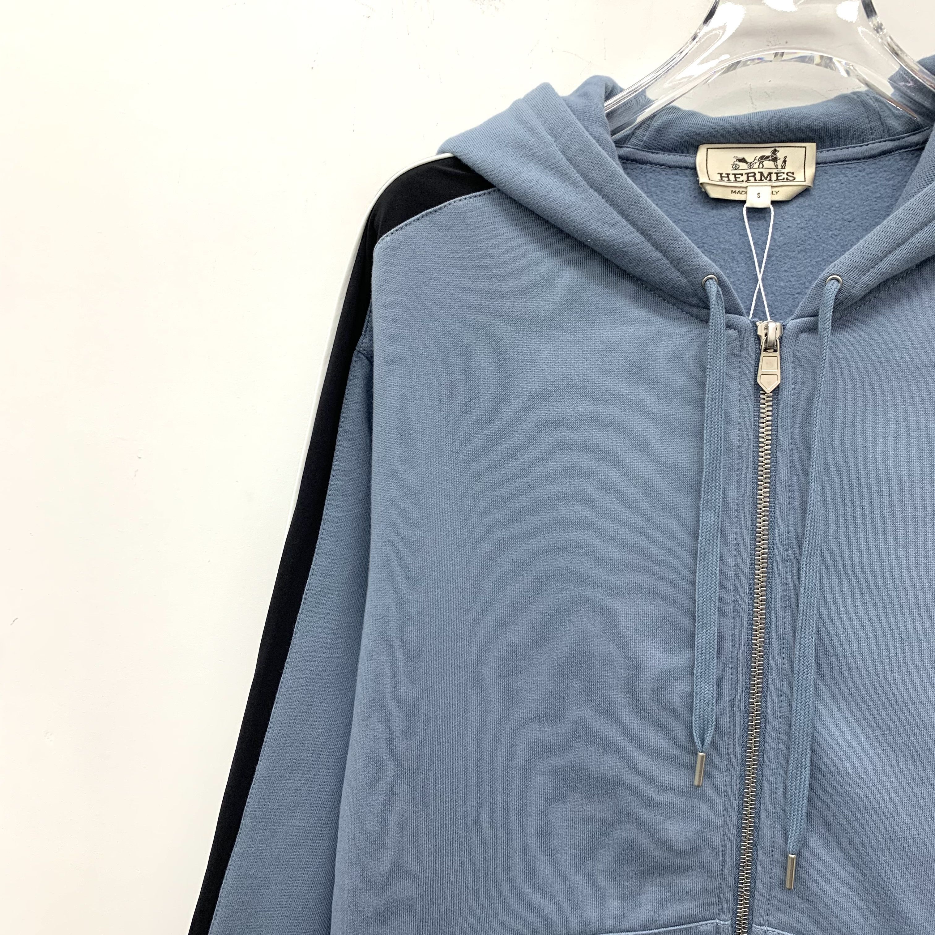 Hermes Hermès Zip Hoodie Jacket Blue (S) Size US S / EU 44-46 / 1 - 3 Thumbnail