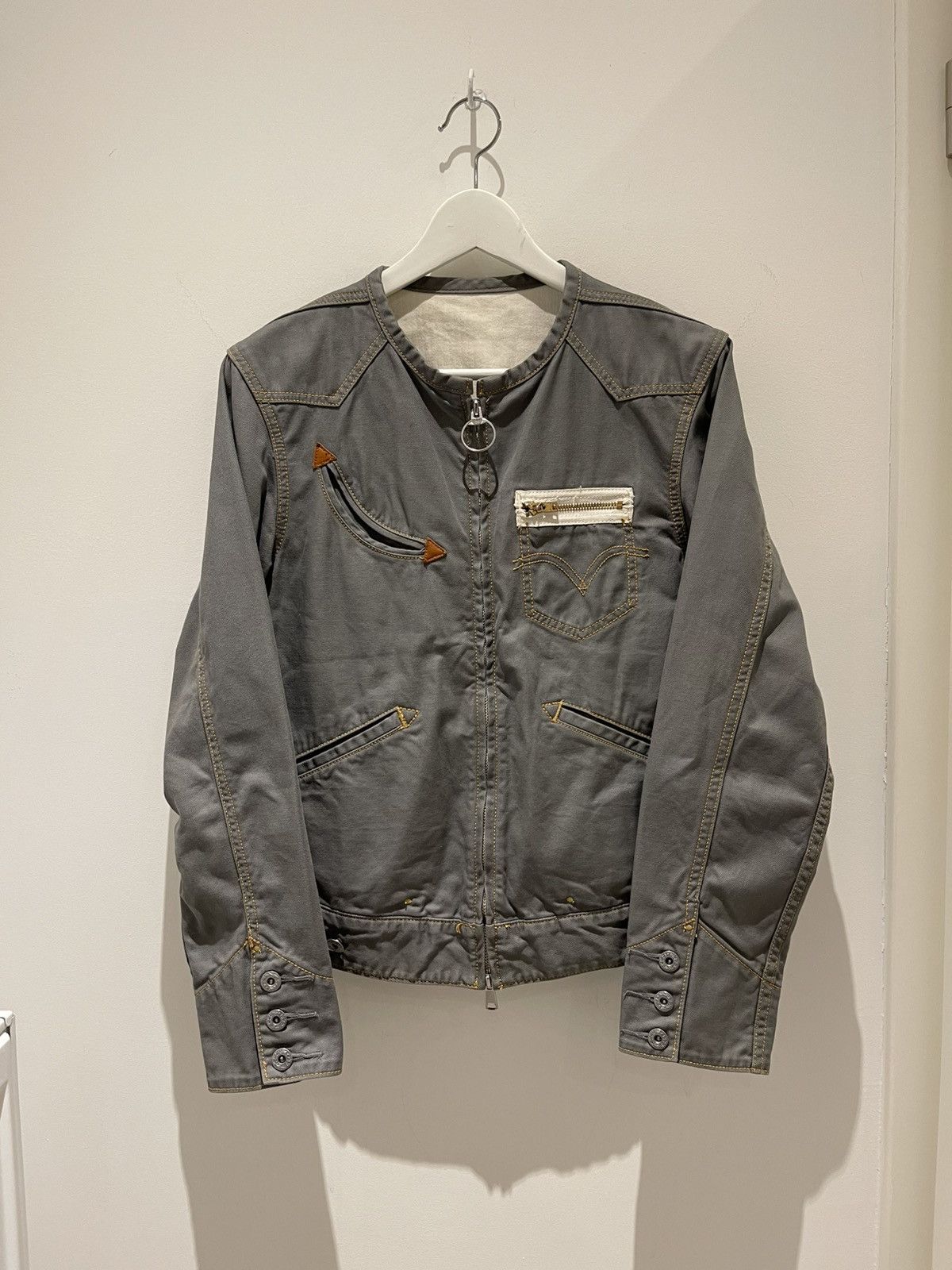 Number (N)ine Levi's Lefty Jean by Takahiro Kuraishi Cropped Zip Jacket Size US S / EU 44-46 / 1 - 2 Thumbnail