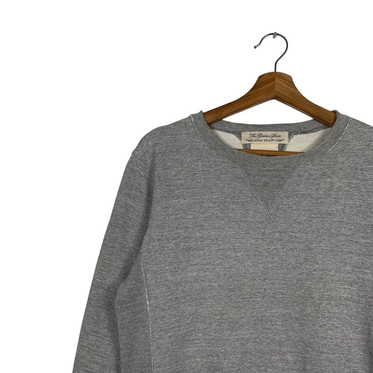 Japanese Brand Remi Relief Plain Crewneck Sweatshirt Size US M / EU 48-50 / 2 - 6 Thumbnail