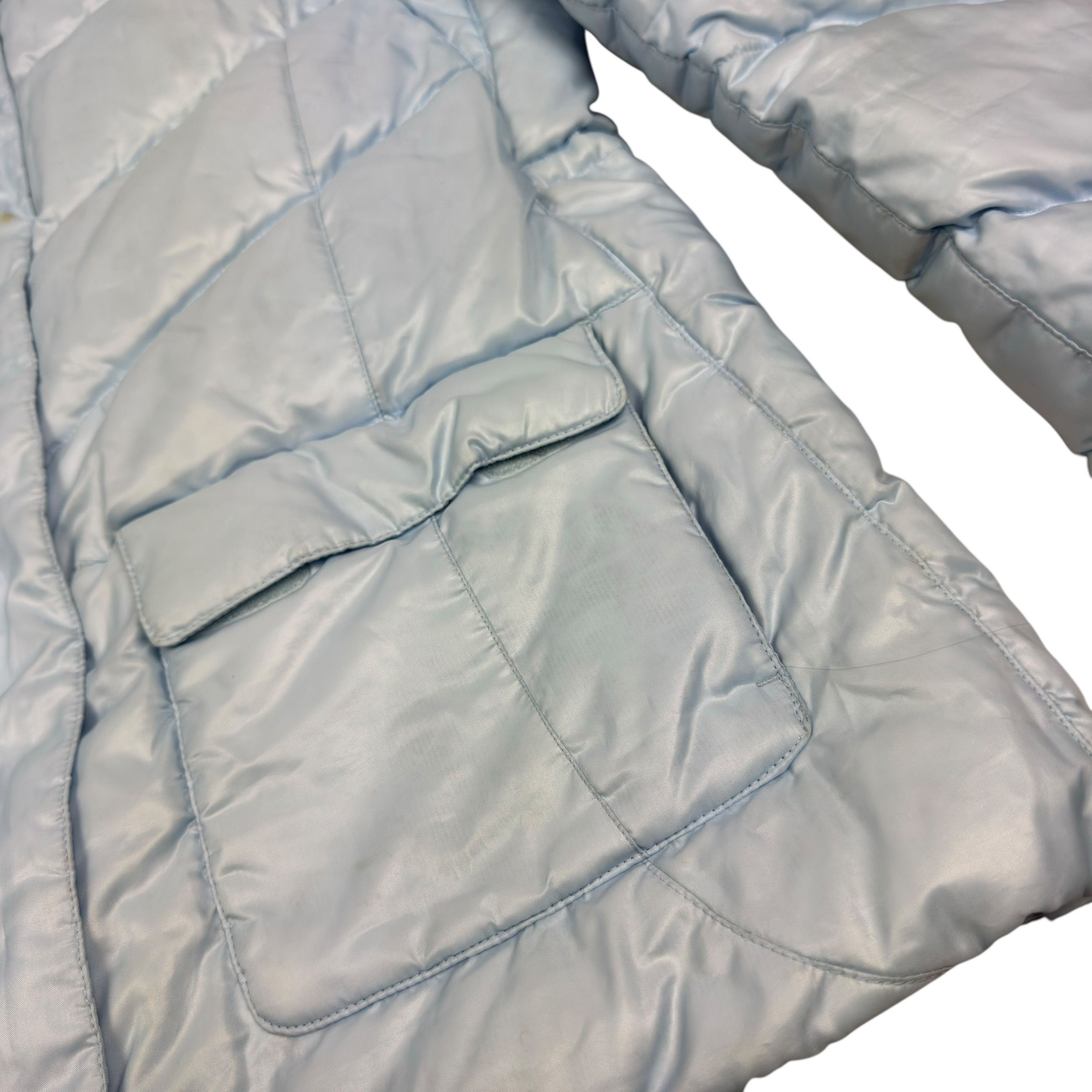 Nike Nike Women's Blue Swoosh Full Zip Goose Down Puffer Coat XL Size XL / US 12-14 / IT 48-50 - 8 Thumbnail