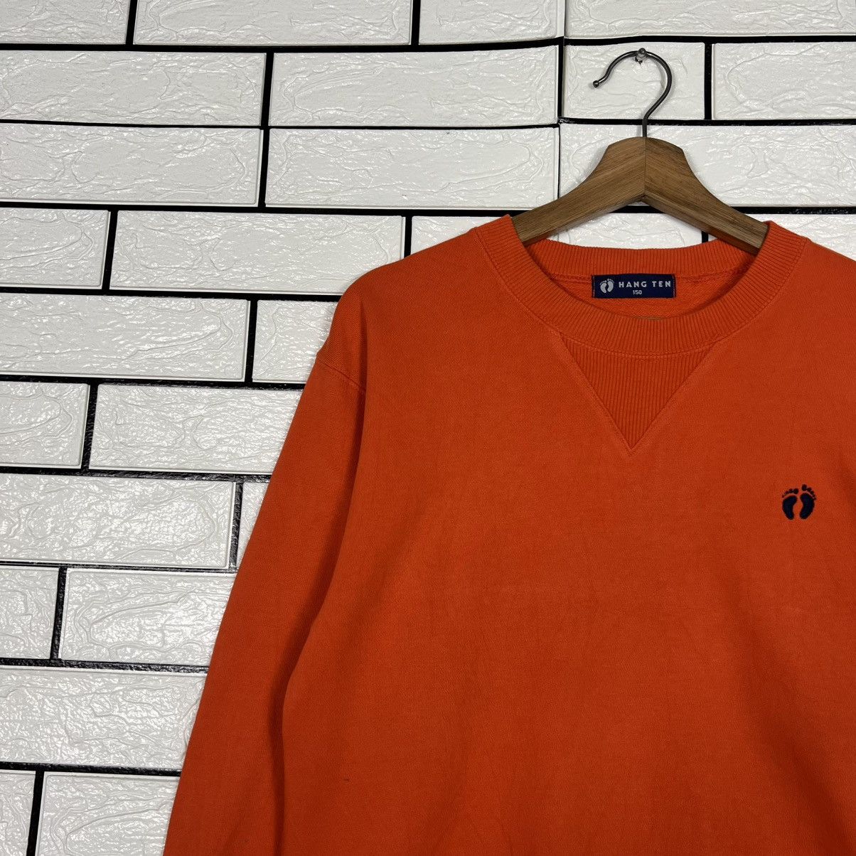 Hang Ten Y2k Vintage HANG TEN Big Logo Crewneck Sweatshirt #3942-C180 Size US S / EU 44-46 / 1 - 6 Thumbnail