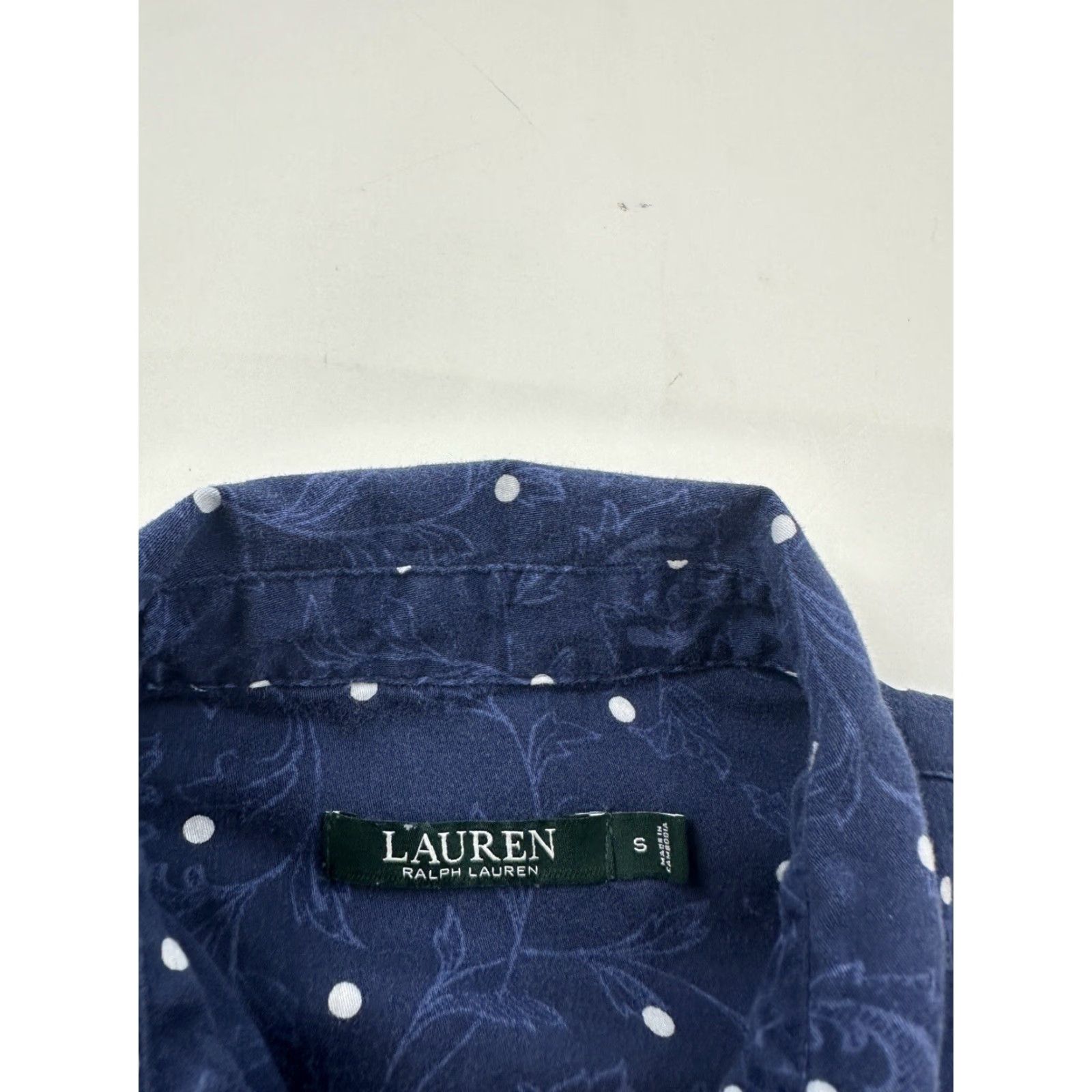 Ralph Lauren Ralph Lauren Shirt Womens Small Polka Dot Long Sleeve Button Up LRL Size S / US 4 / IT 40 - 4 Thumbnail