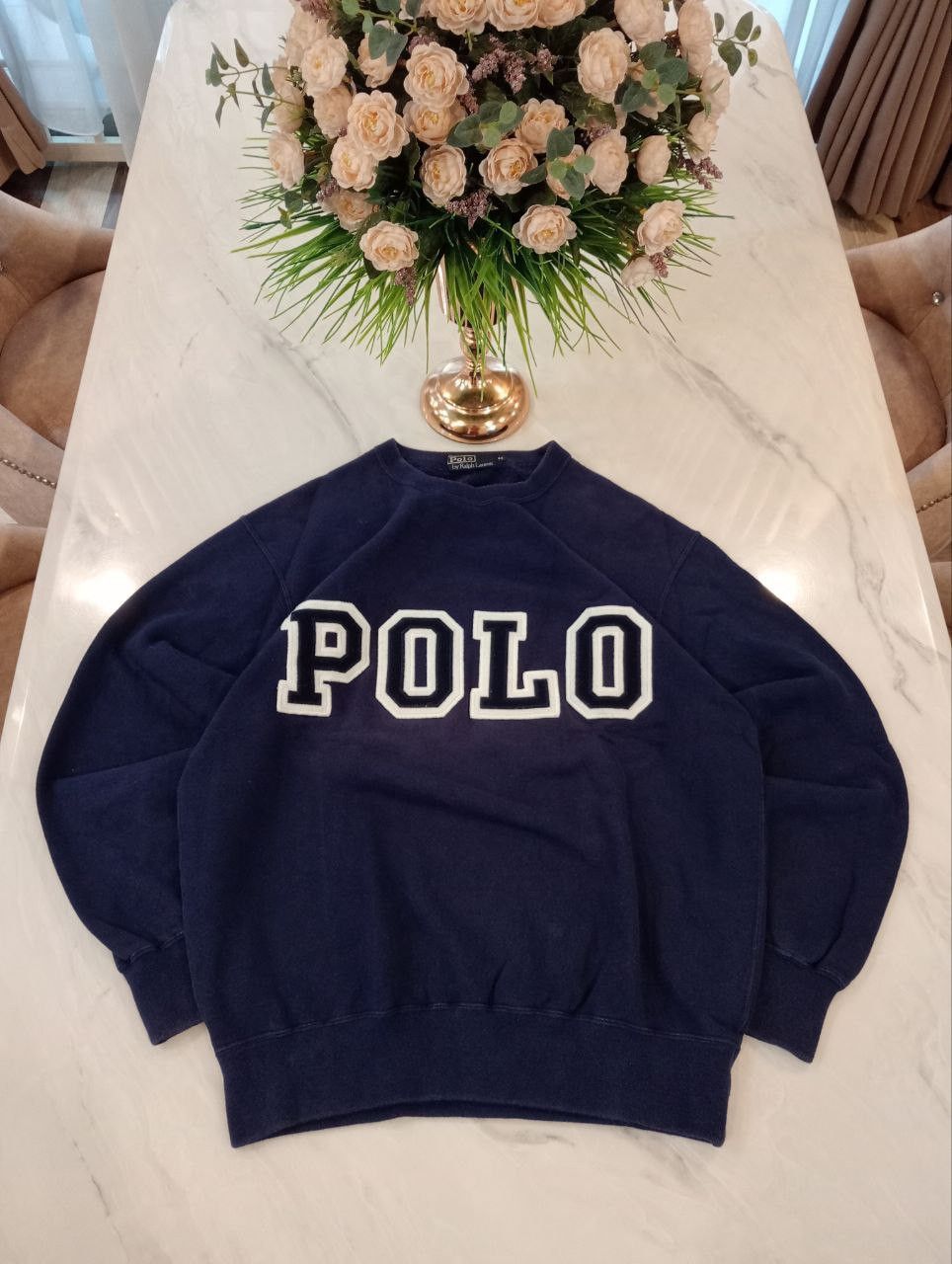 Polo Ralph Lauren VINTAGE POLO BY RALPH LAUREN BIG LOGO SPELLOUT SWEATSHIRT Size US M / EU 48-50 / 2 - 2 Thumbnail
