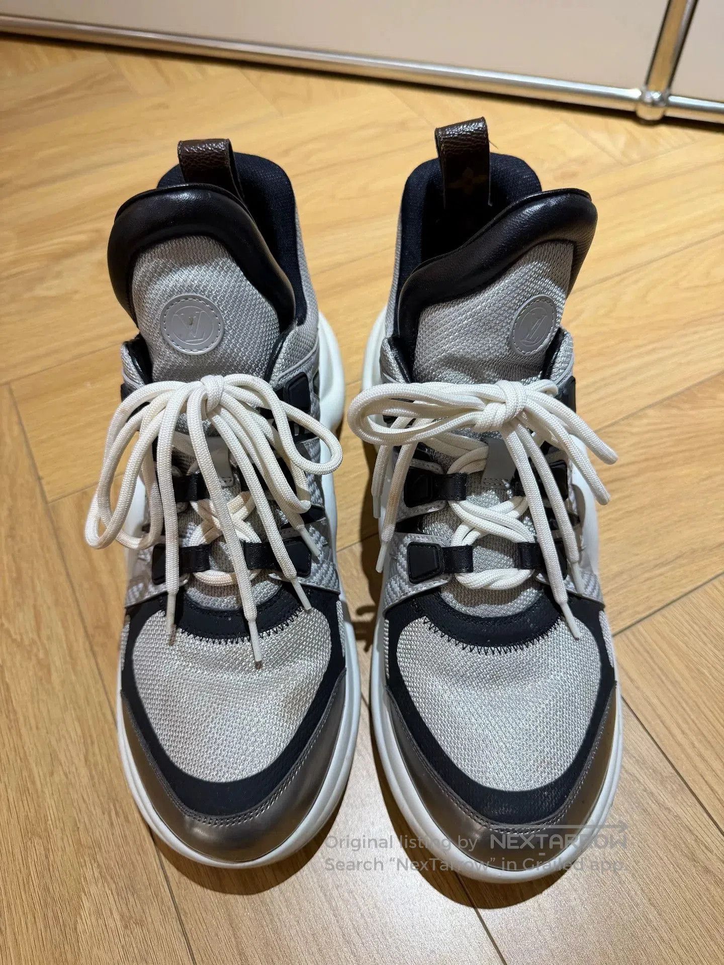 Louis Vuitton authentic lv dad sneakers size 42 silver. Size US 9 / EU 42 - 1 Thumbnail