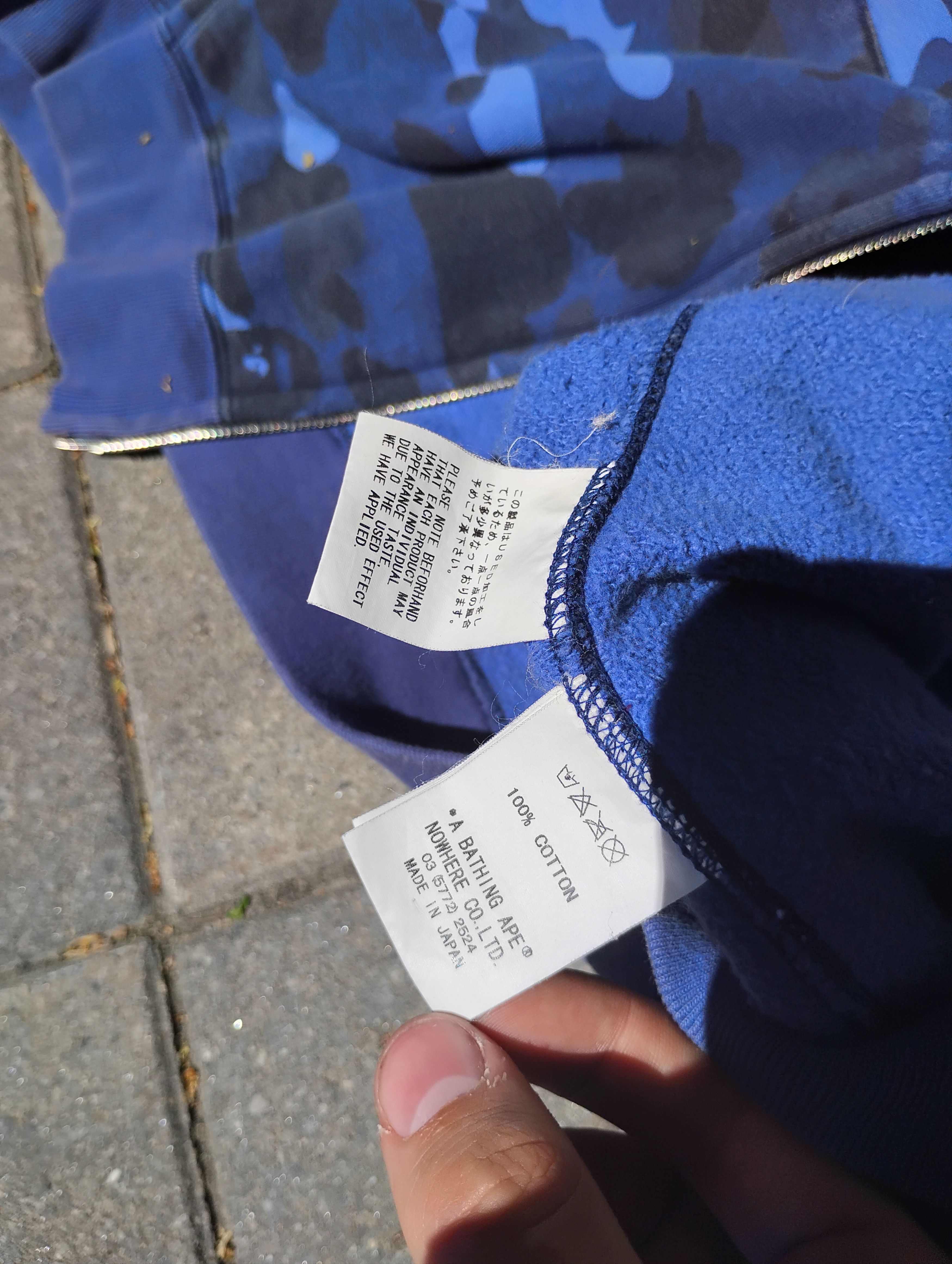 Bape 2006 BAPE sleeveless hoodie blue camo Size US L / EU 52-54 / 3 - 3 Thumbnail