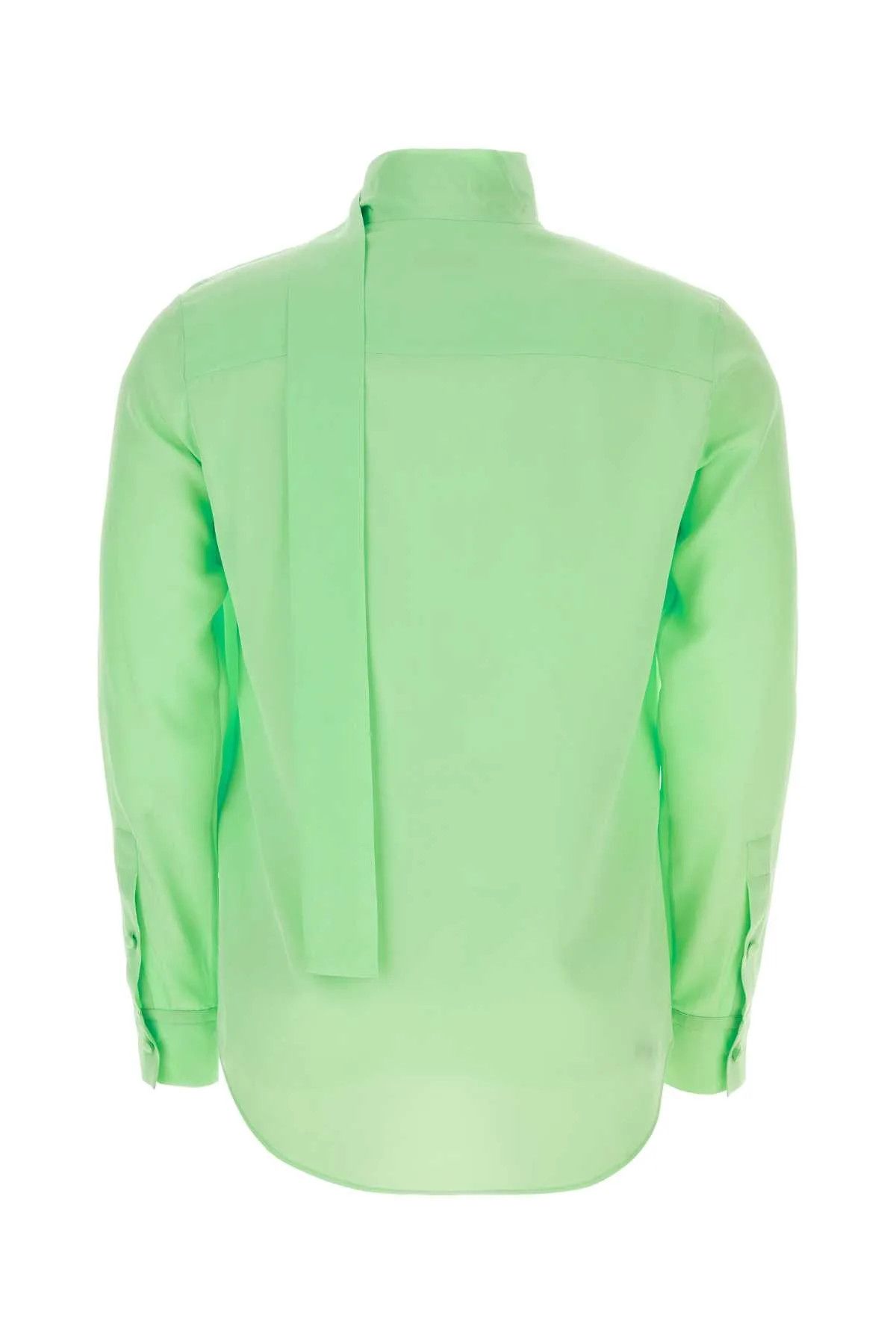 Valentino o1y0525 Solid Color Shirt in Green Size US S / EU 44-46 / 1 - 2 Thumbnail