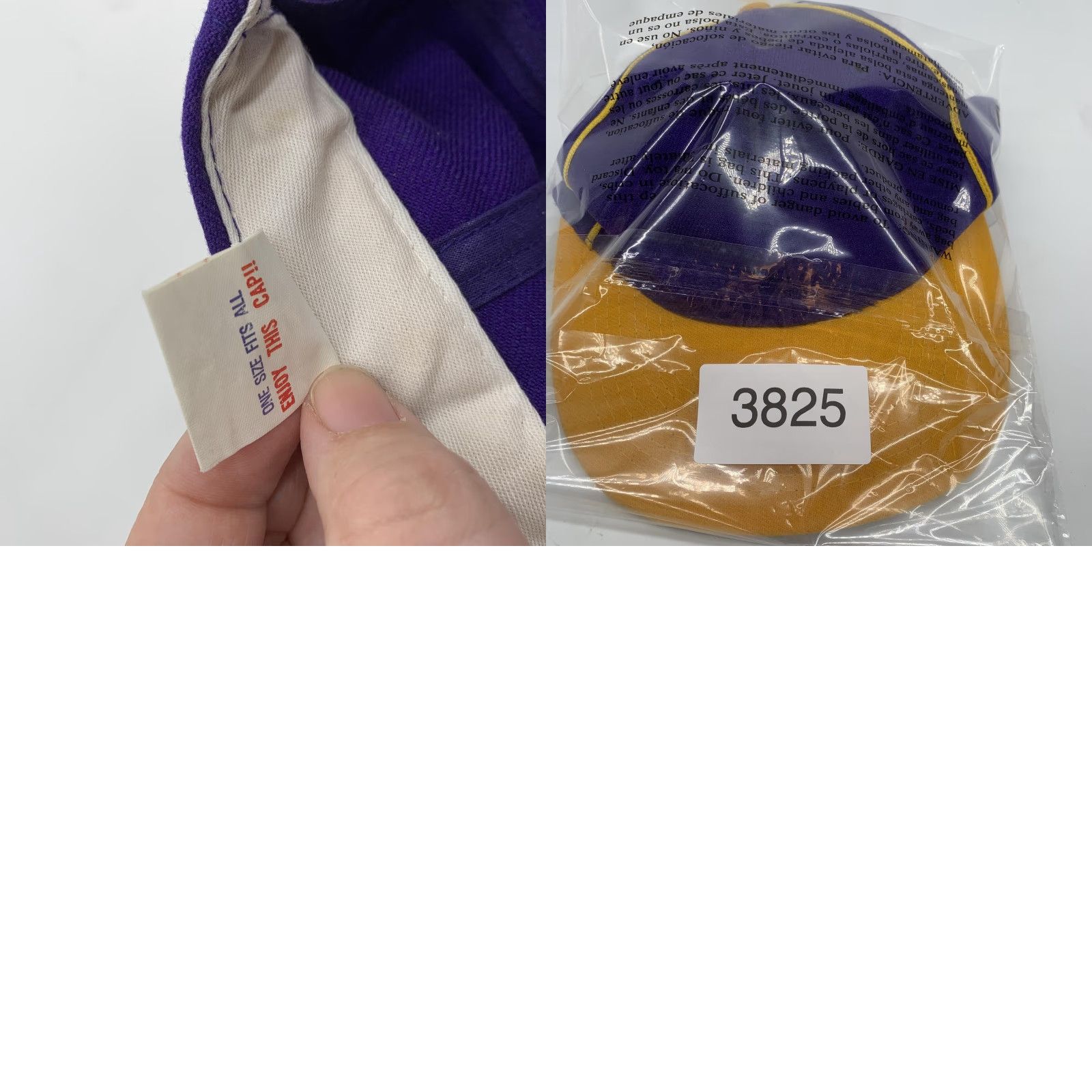 Vintage VINTAGE Otto Hat Cap Snap Back Mens One Size Purple Gold Piping Baseball 90s Accessories Size ONE SIZE - 8 Thumbnail