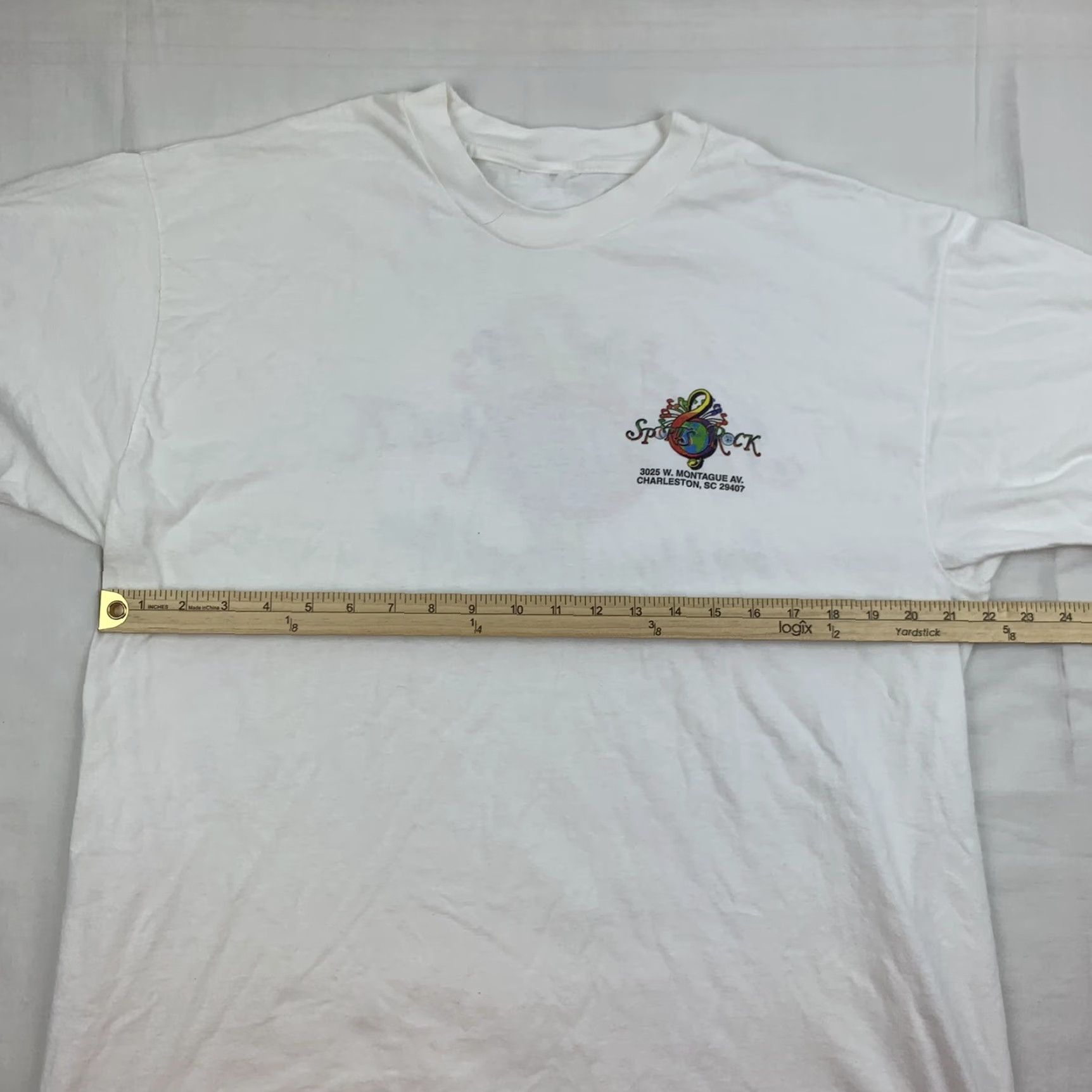 Vintage Vintage T Shirt Sports Rock & White Adult Large Charleston SC Music Event Promo Size US L / EU 52-54 / 3 - 7 Thumbnail