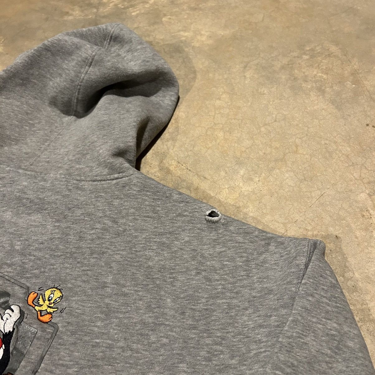 Vintage × Warner Bros Crazy Vintage 90s Looney Tunes WB Zip Up Hoodie Baggy Cyber Size US XL / EU 56 / 4 - 4 Thumbnail